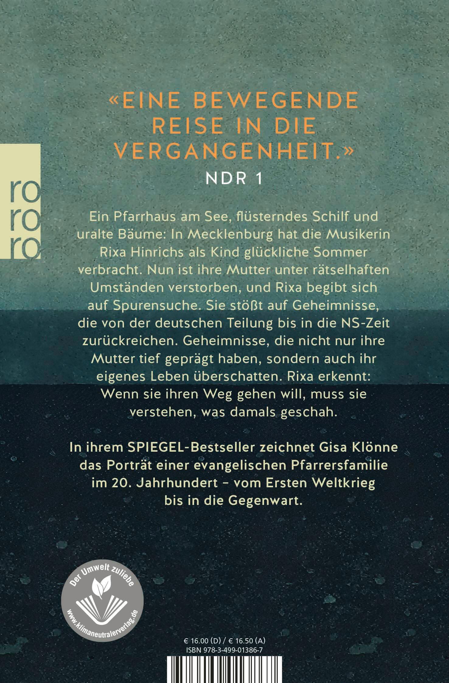 Rückseitencover Das Lied der Stare nach dem Frost