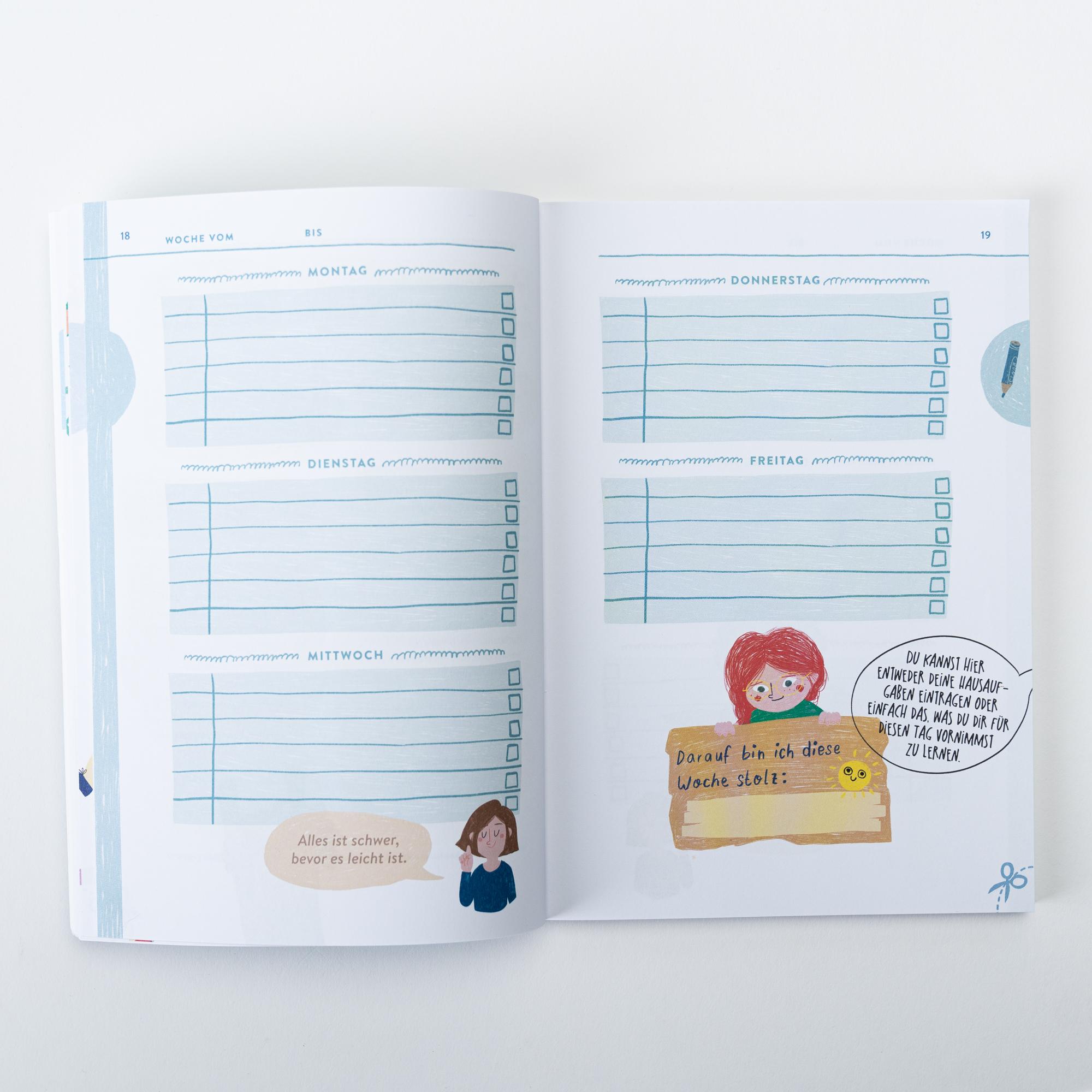 Beispielinhalt (Bild) Mein Lerntagebuch