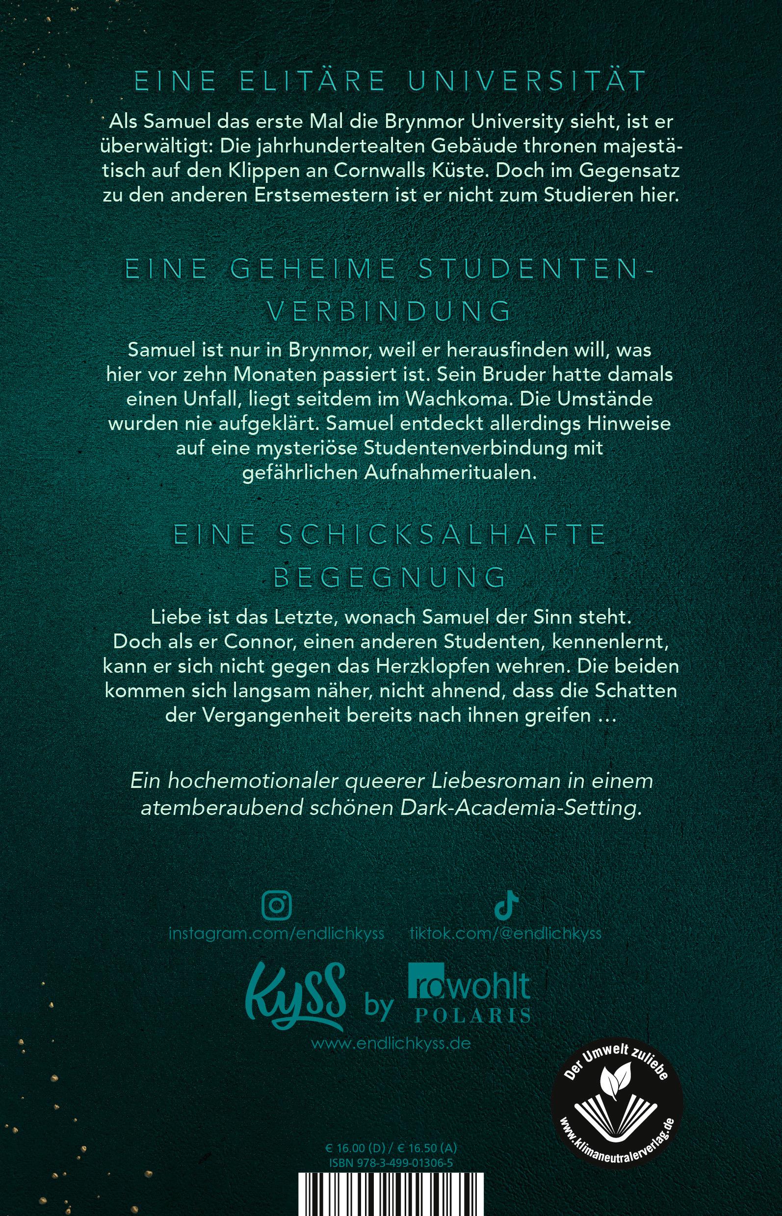 Rückseitencover Brynmor University - Geheimnisse