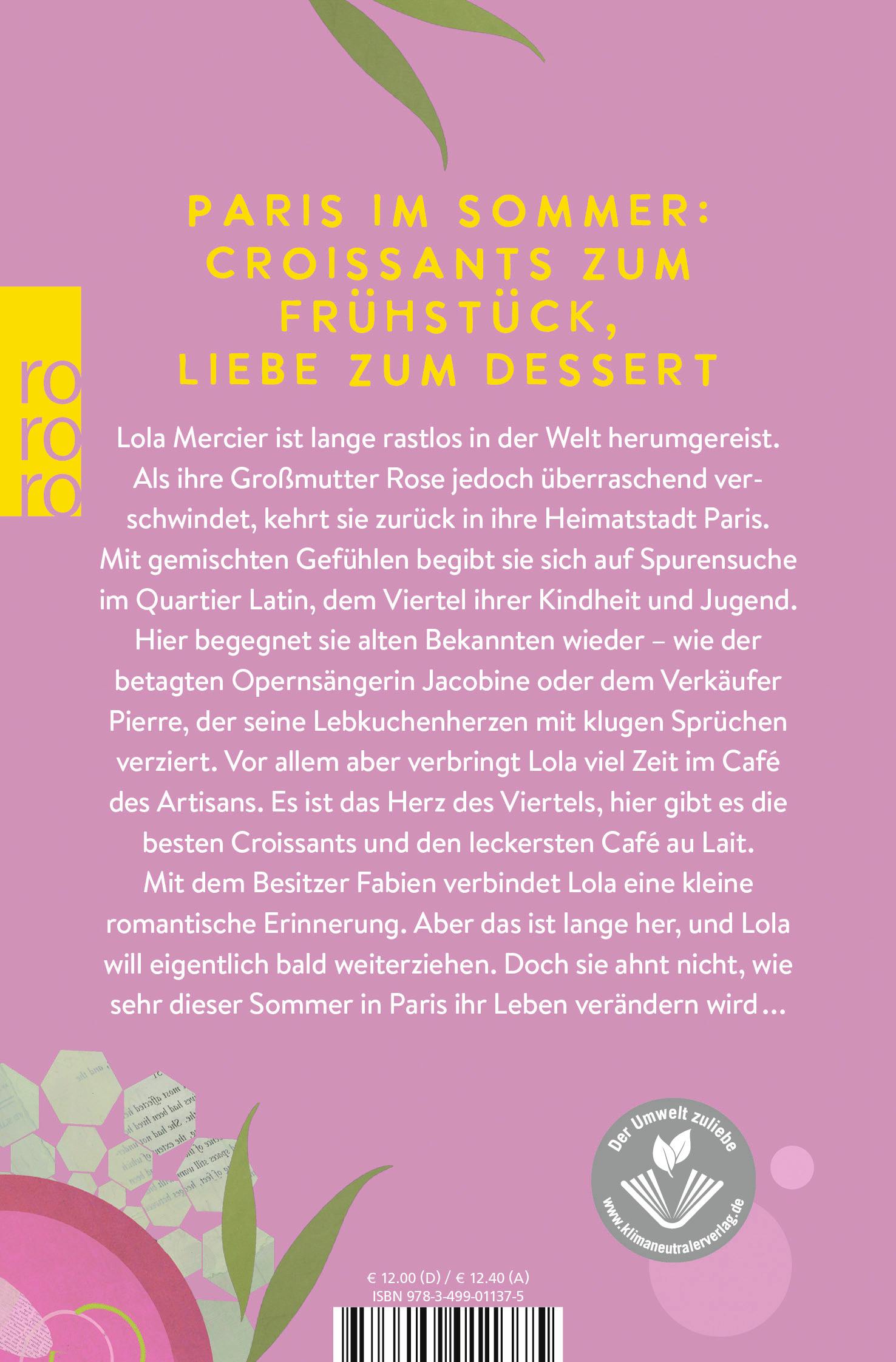 Rückseitencover Sommertage im Quartier Latin