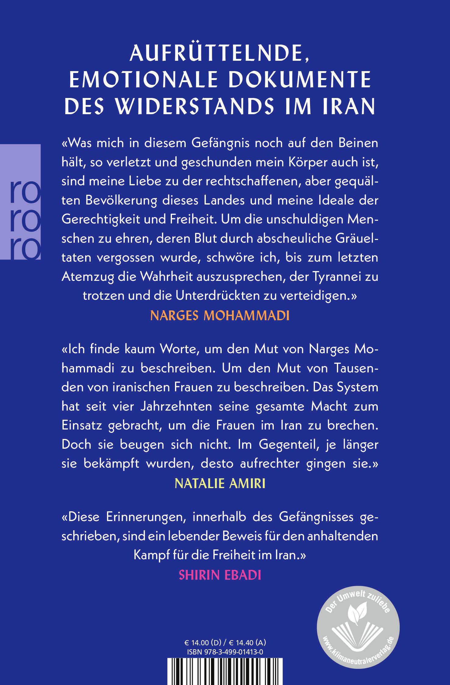 Rückseitencover Frauen! Leben! Freiheit!