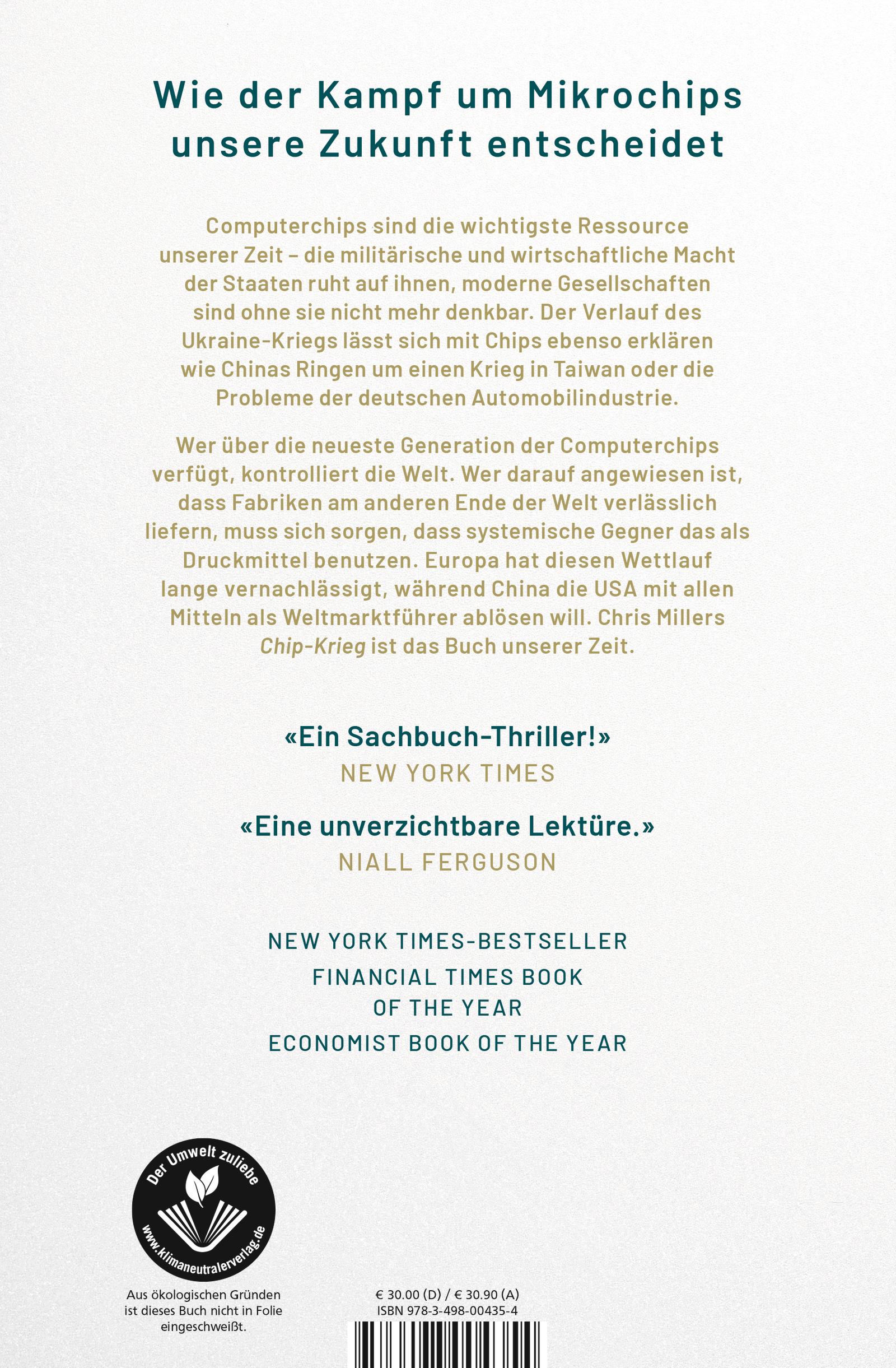 Rückseitencover Der Chip-Krieg