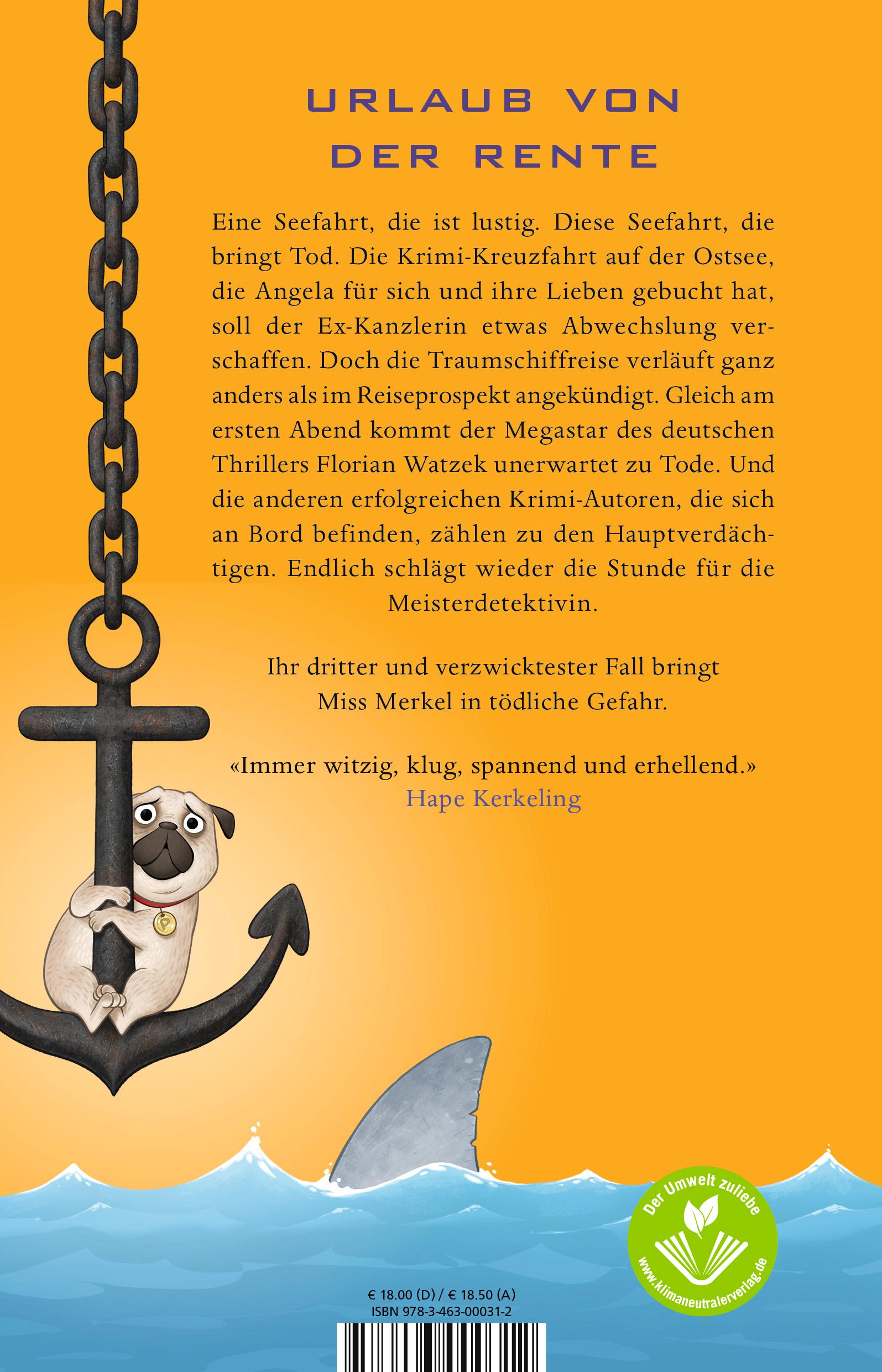 Rückseitencover Miss Merkel: Mord auf hoher See