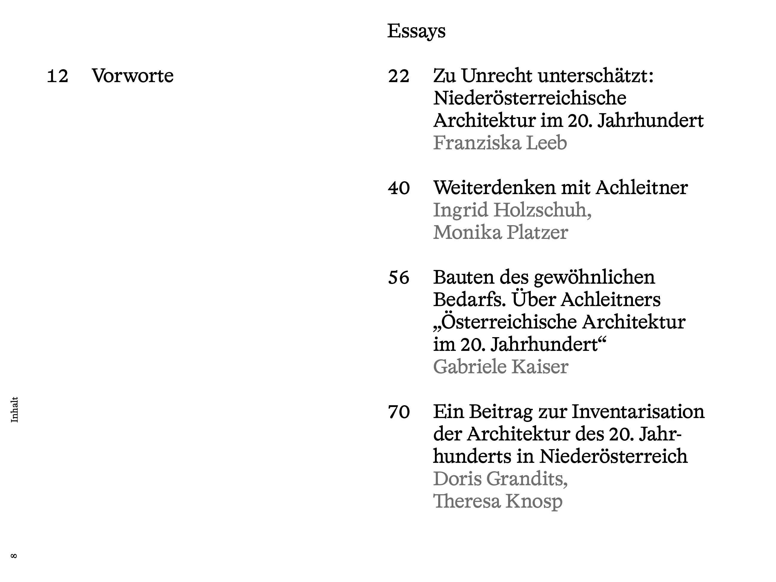 Beispielinhalt (Bild) Architektur in Niederösterreich im 20. Jahrhundert nach Friedrich Achleitner