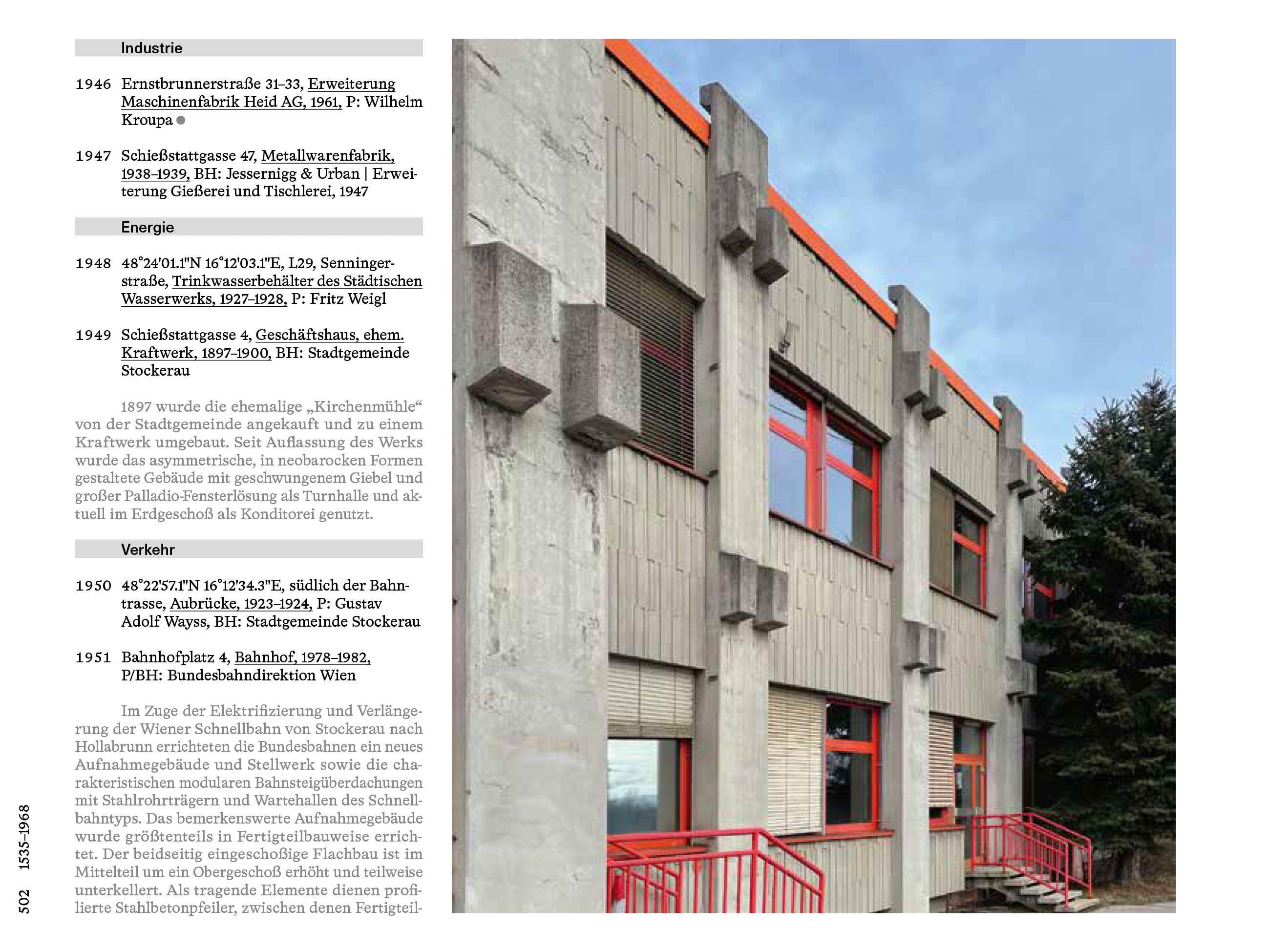 Beispielinhalt (Bild) Architektur in Niederösterreich im 20. Jahrhundert nach Friedrich Achleitner