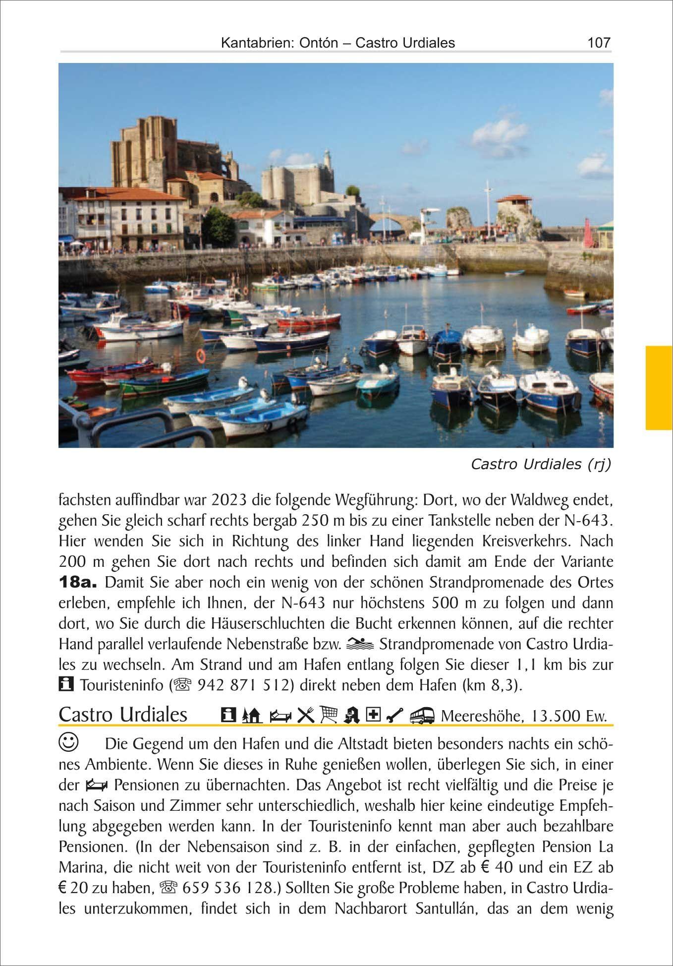 Beispielinhalt (Bild) Spanien: Jakobsweg Küstenweg Camino de la Costa, Camino del Norte und beliebte Varianten