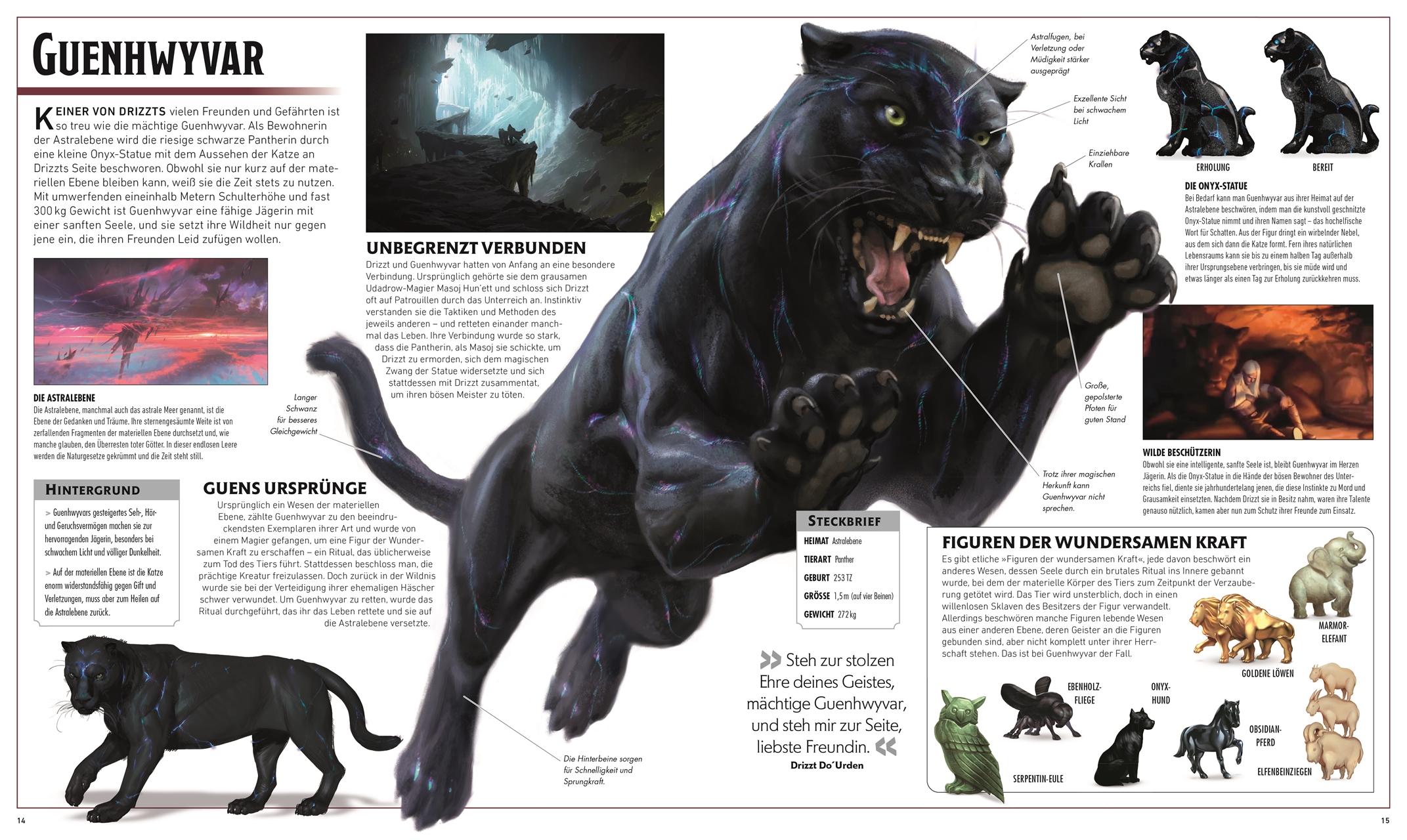 Beispielinhalt (Bild) Dungeons & Dragons Die Legende von Drizzt Die illustrierte Enzyklopädie