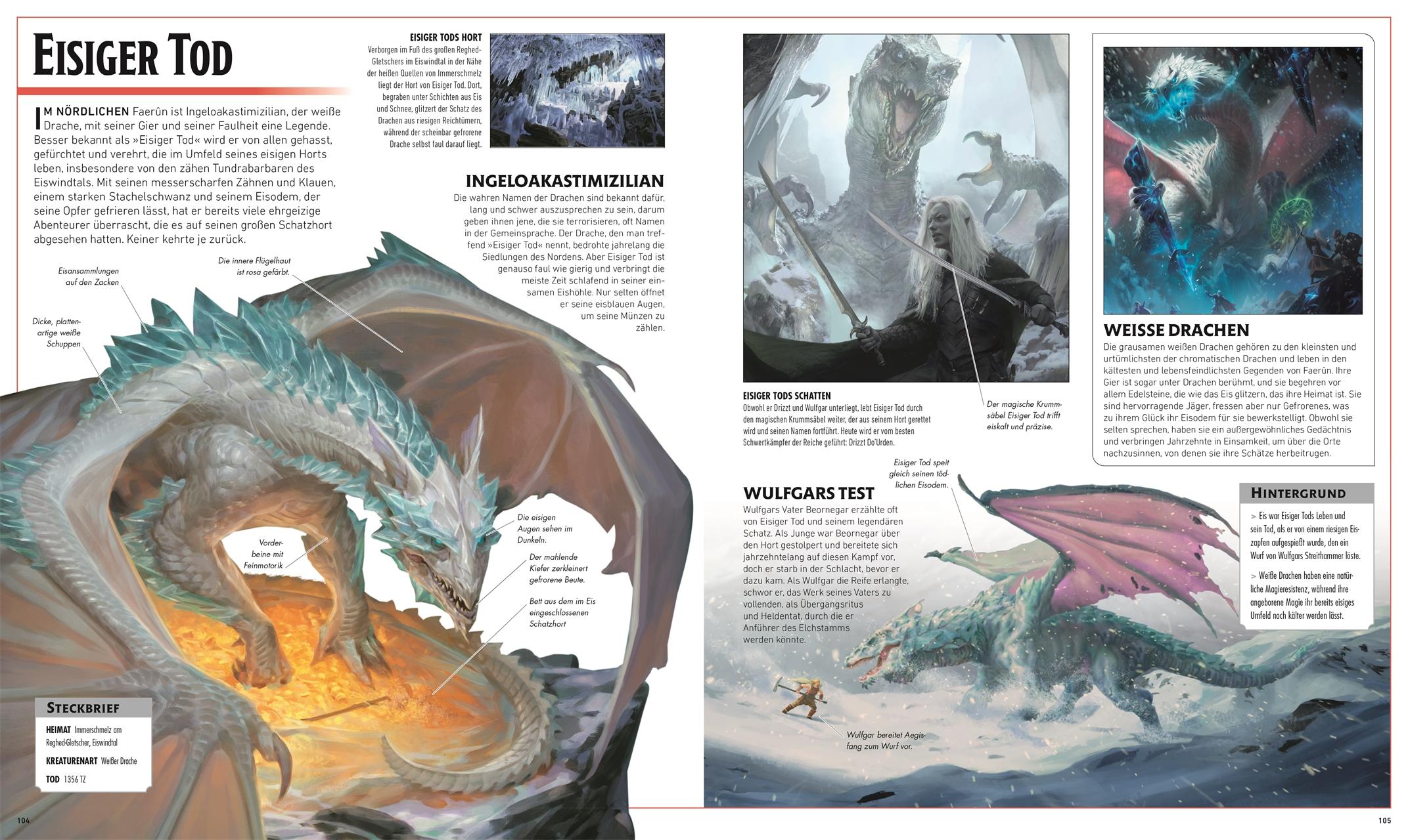 Beispielinhalt (Bild) Dungeons & Dragons Die Legende von Drizzt Die illustrierte Enzyklopädie