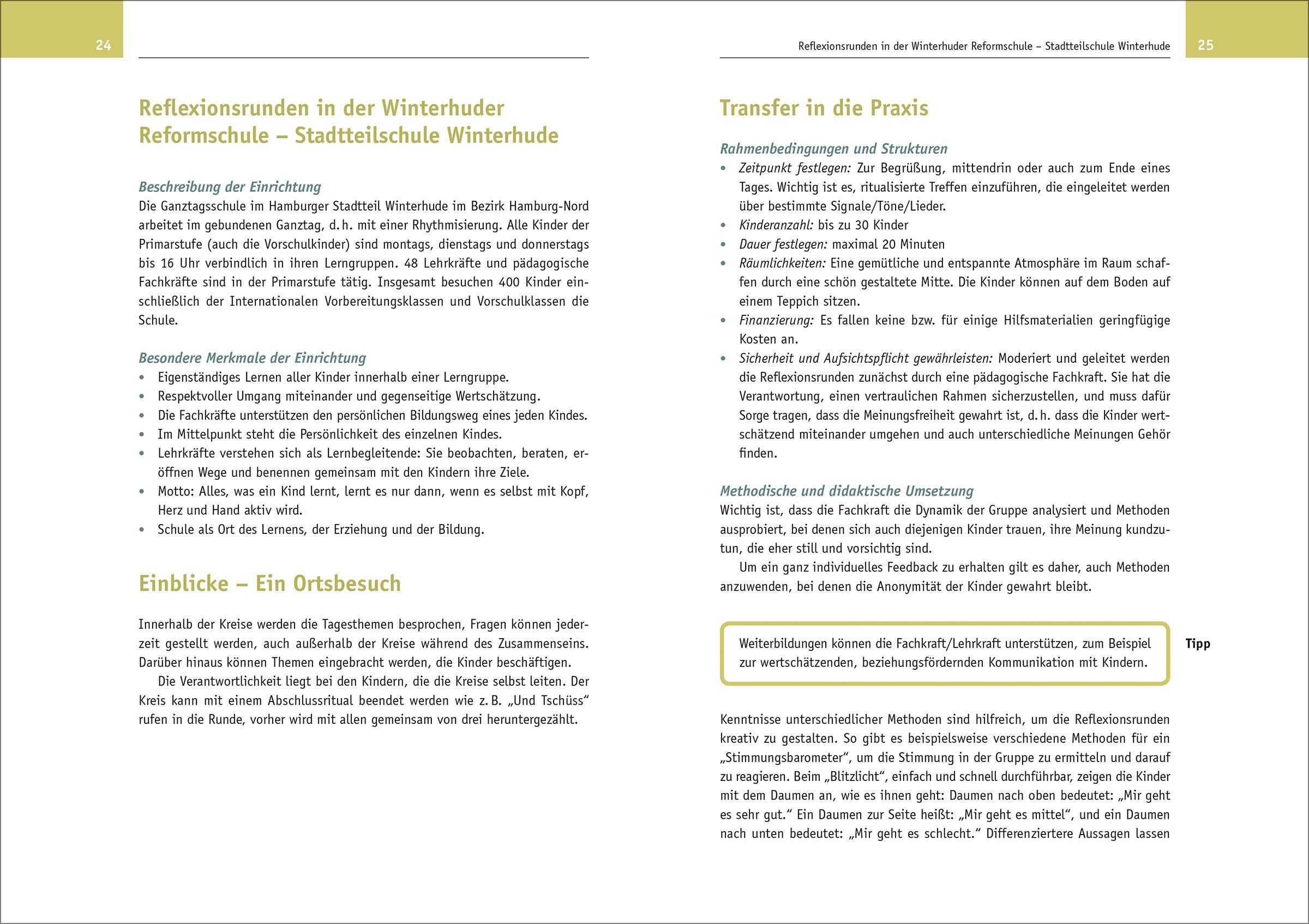 Beispielinhalt (Bild) Partizipation im Ganztag. Best Practice