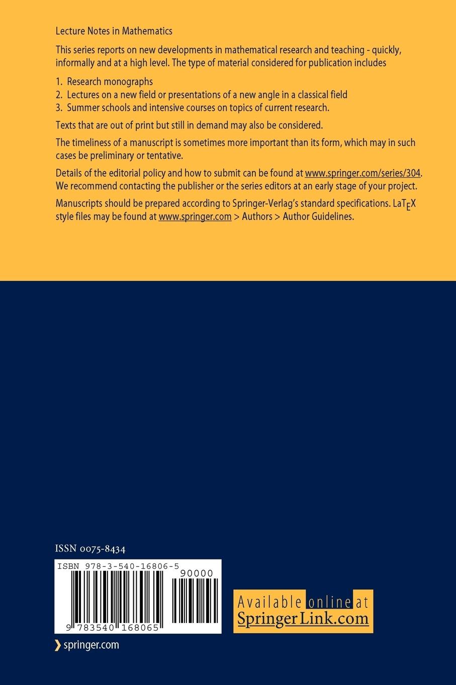 Rückseitencover Probability Measures on Groups VIII