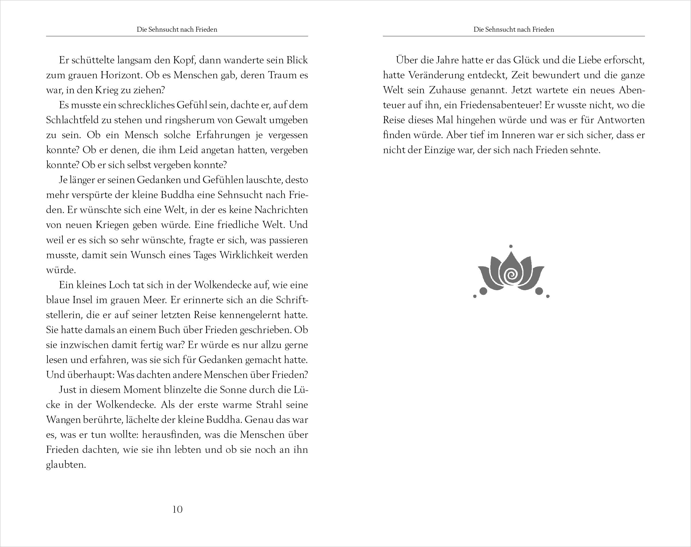 Beispielinhalt (Bild) Der kleine Buddha und die Sehnsucht nach Frieden