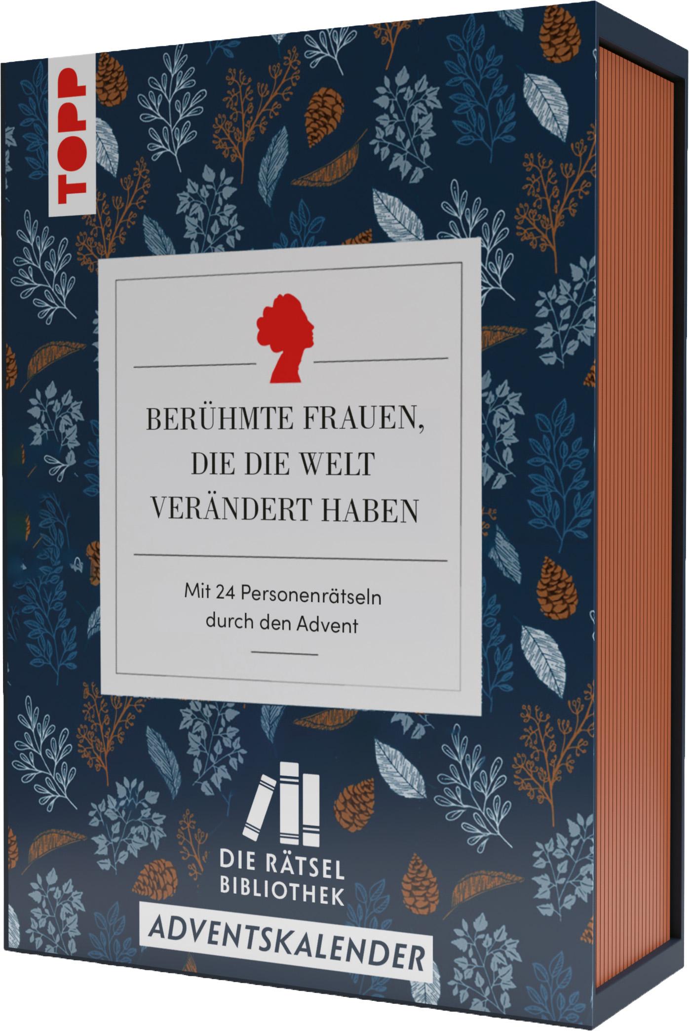 Vorderes Coverbild Die Rätselbibliothek. Adventskalender - Berühmte Frauen, die die Welt verändert haben