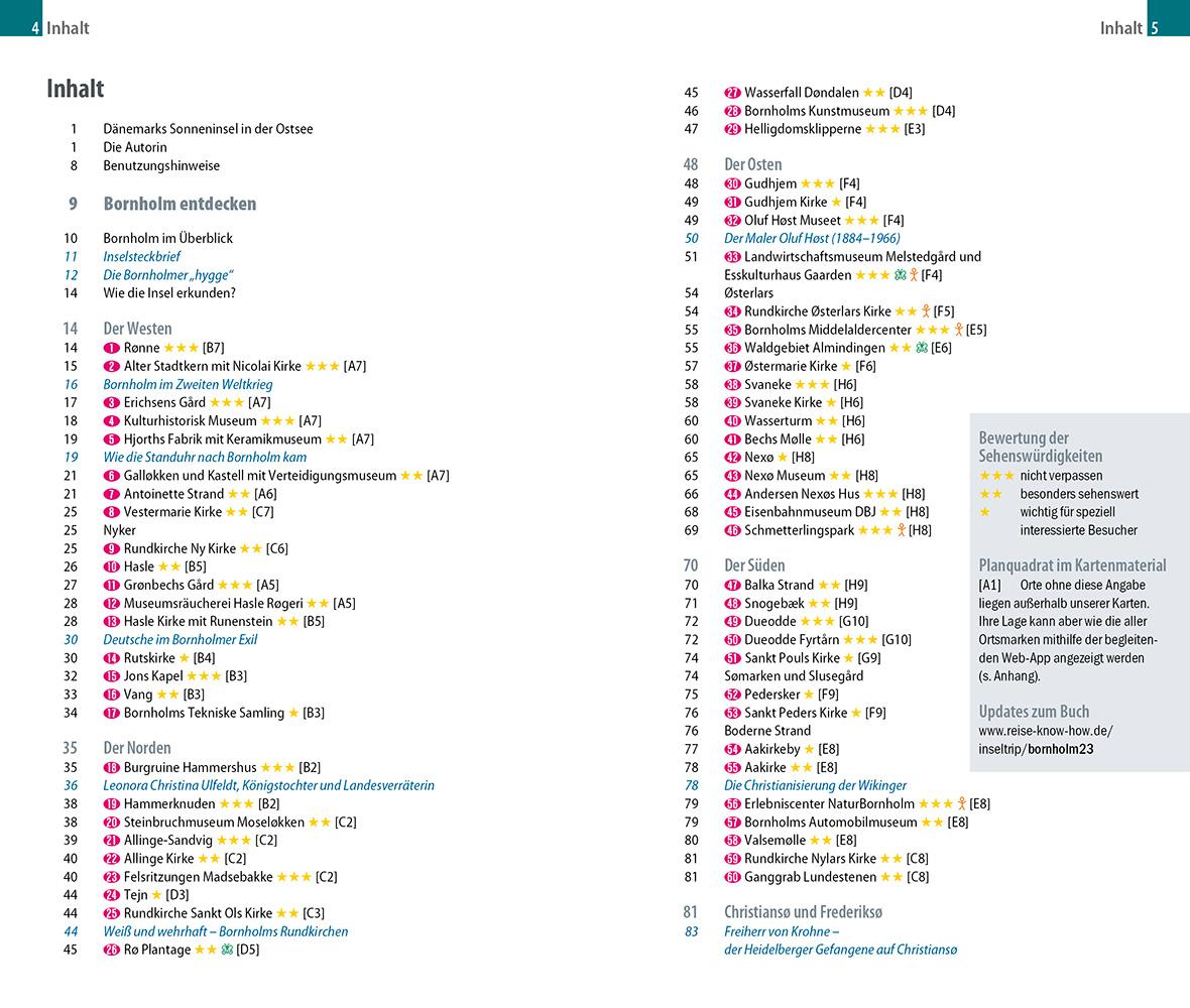 Beispielinhalt (Bild) Reise Know-How InselTrip Bornholm