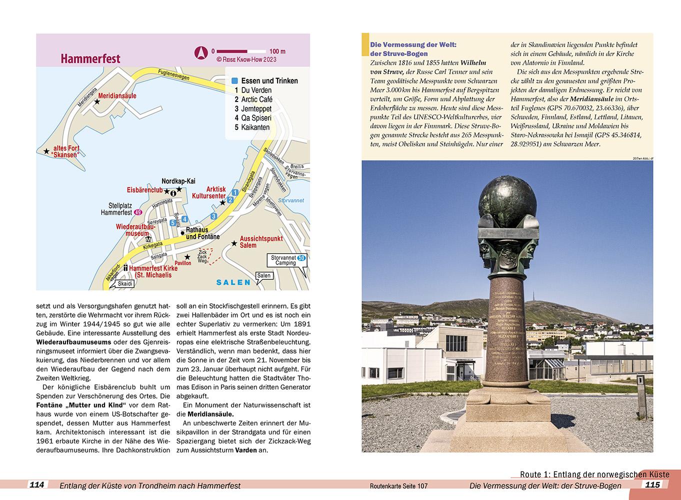 Beispielinhalt (Bild) Reise Know-How Wohnmobil-Tourguide Nordkap - Die schönsten Routen durch Norwegen, Schweden und Finnland -