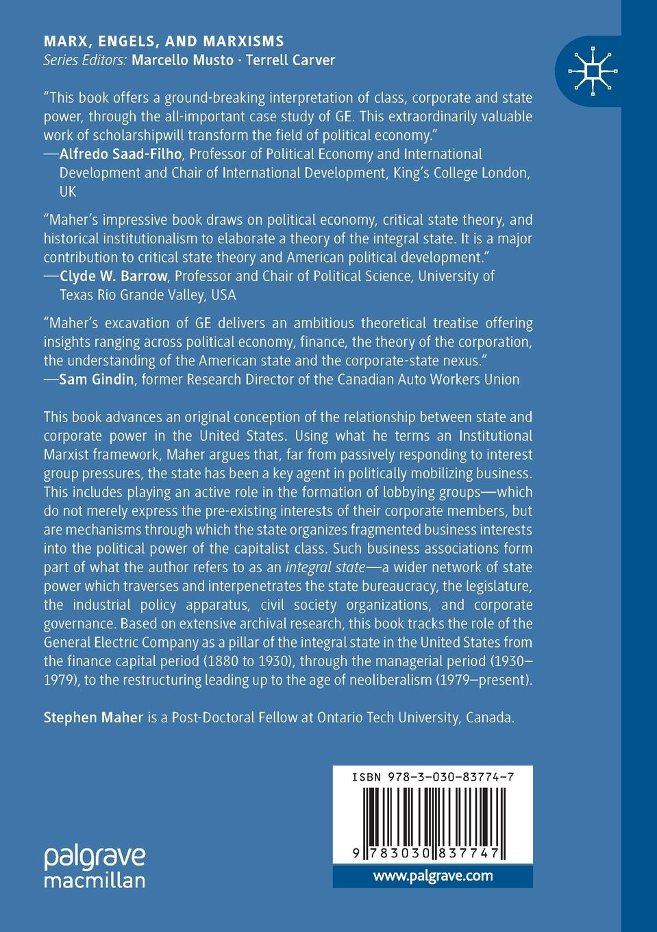 Rückseitencover Corporate Capitalism and the Integral State