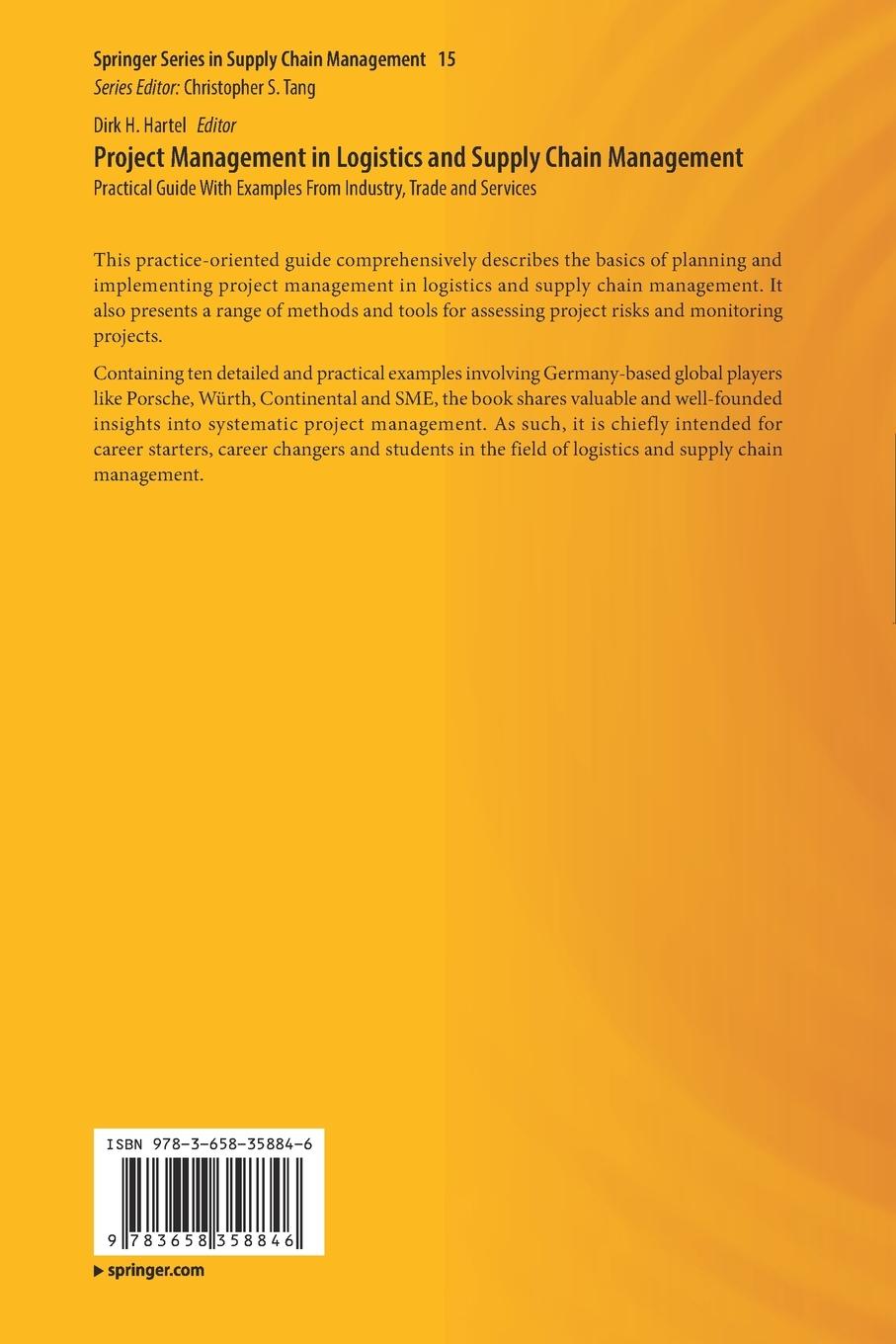 Rückseitencover Project Management in Logistics and Supply Chain Management