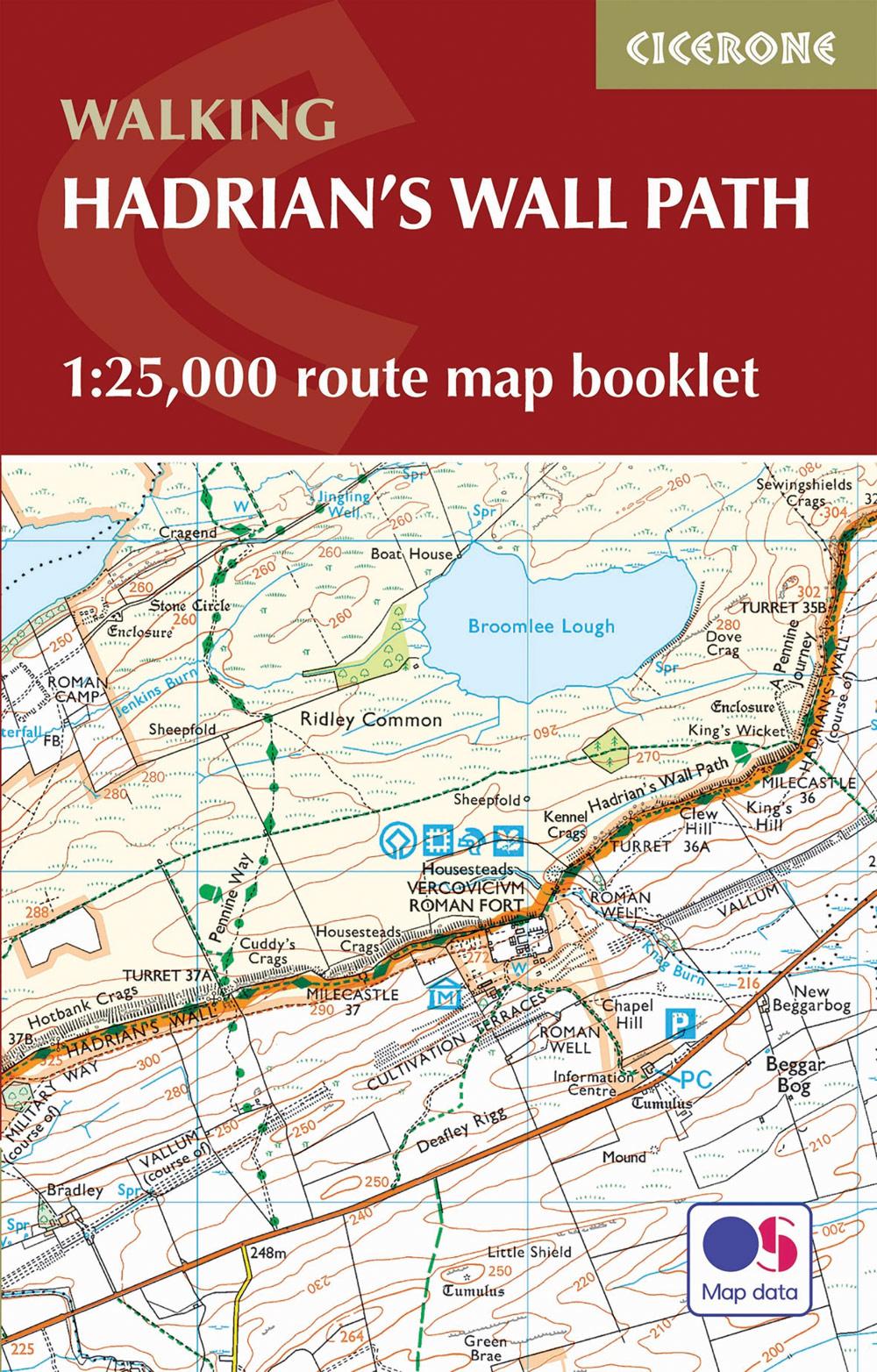 Vorderes Coverbild Hadrian and #039;s Wall Path Map Booklet