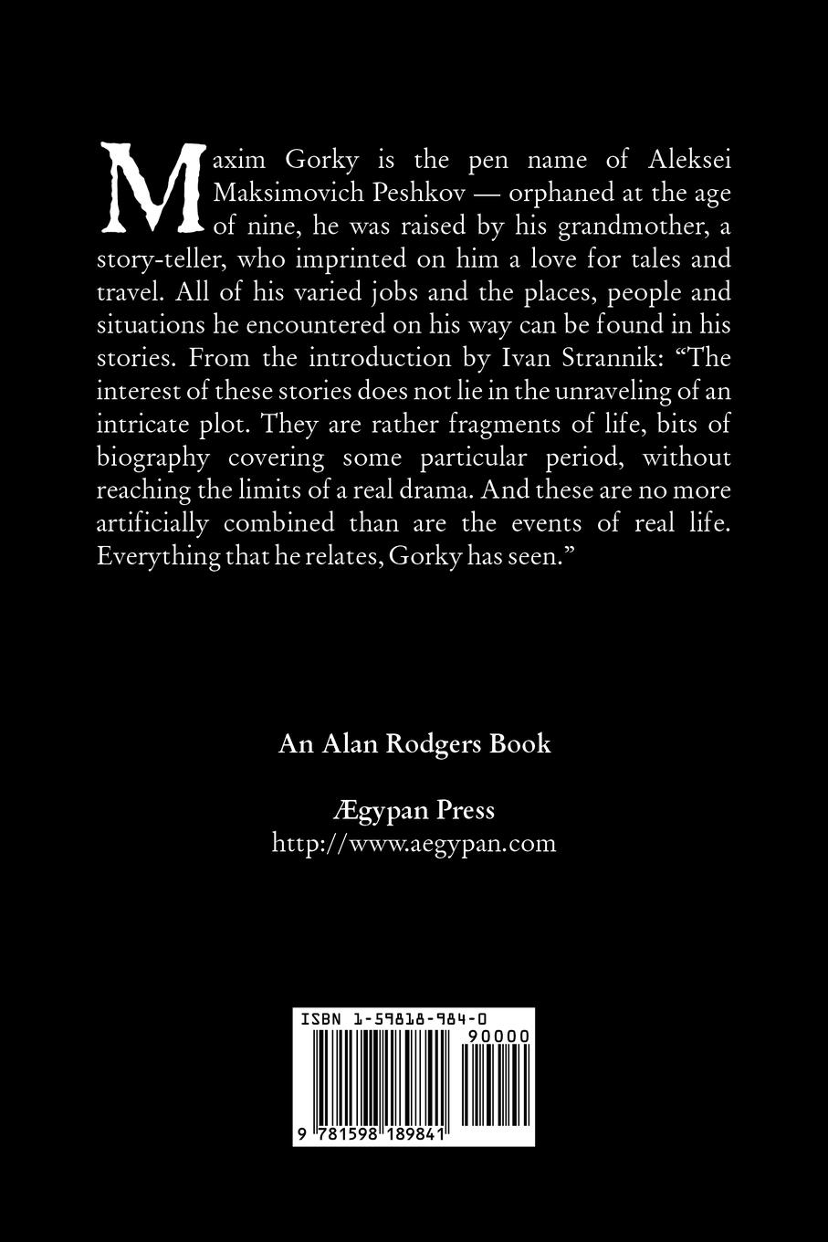 Rückseitencover Twenty-Six and One and Other Stories by Maxim Gorky, Fiction, Classics, Literary, Short Stories