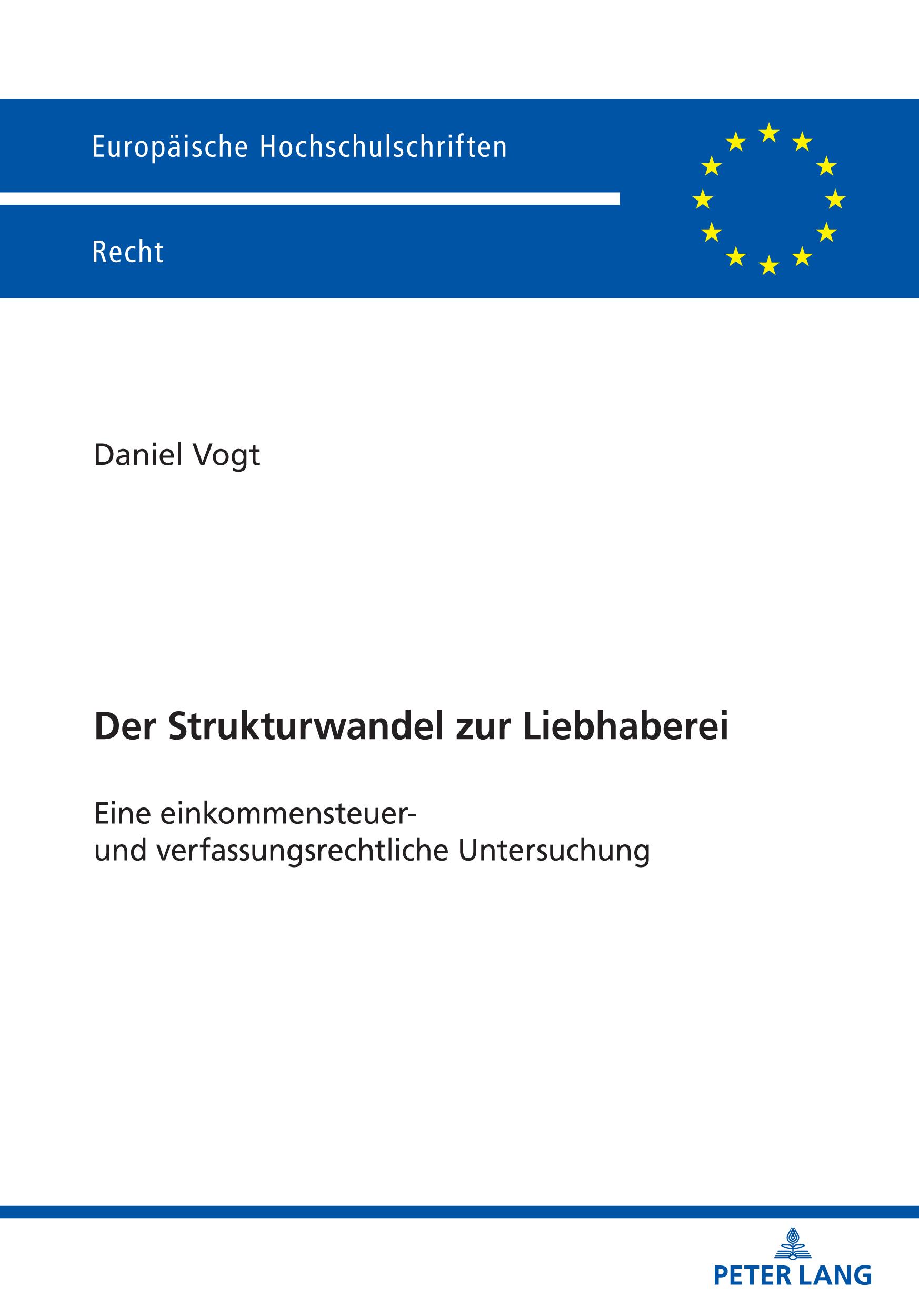 Vorderes Coverbild Der Strukturwandel zur Liebhaberei