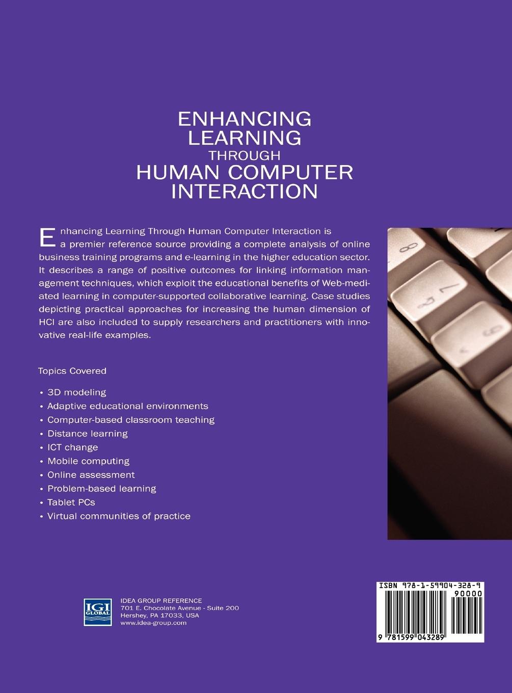 Rückseitencover Enhancing Learning Through Human Computer Interaction