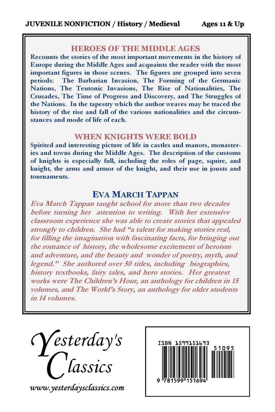 Rückseitencover Heroes of the Middle Ages (Yesterday's Classics)