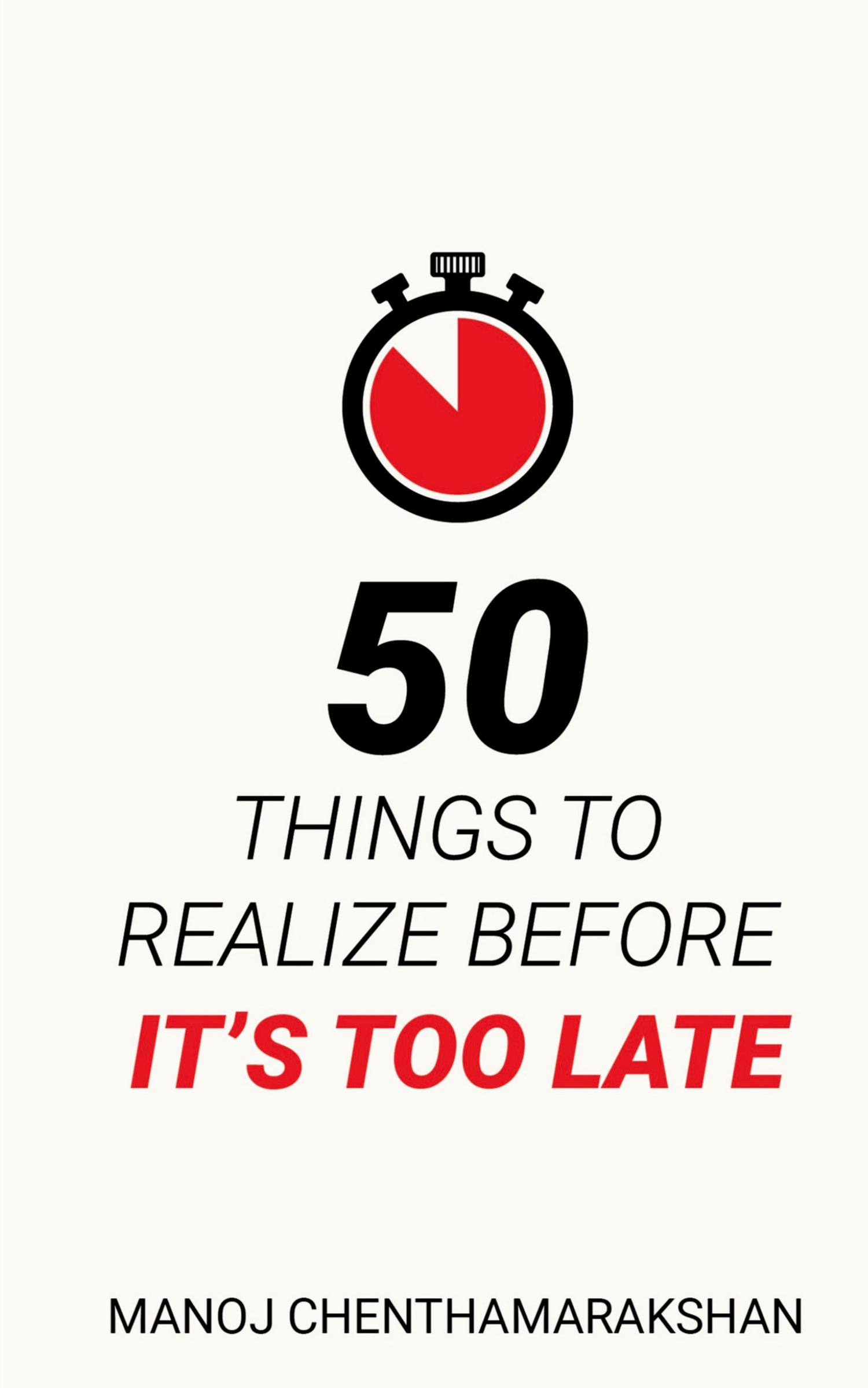 Vorderes Coverbild 50 Things to Realize Before it's Too Late