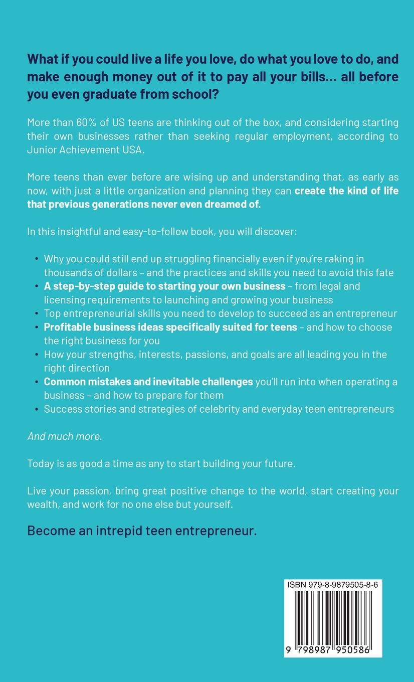 Rückseitencover Teen Entreprenaire