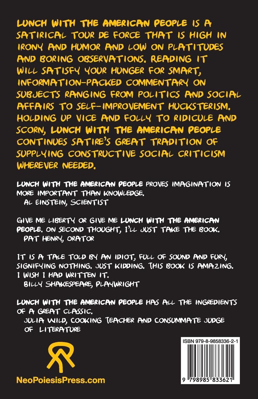 Rückseitencover Lunch with the American People