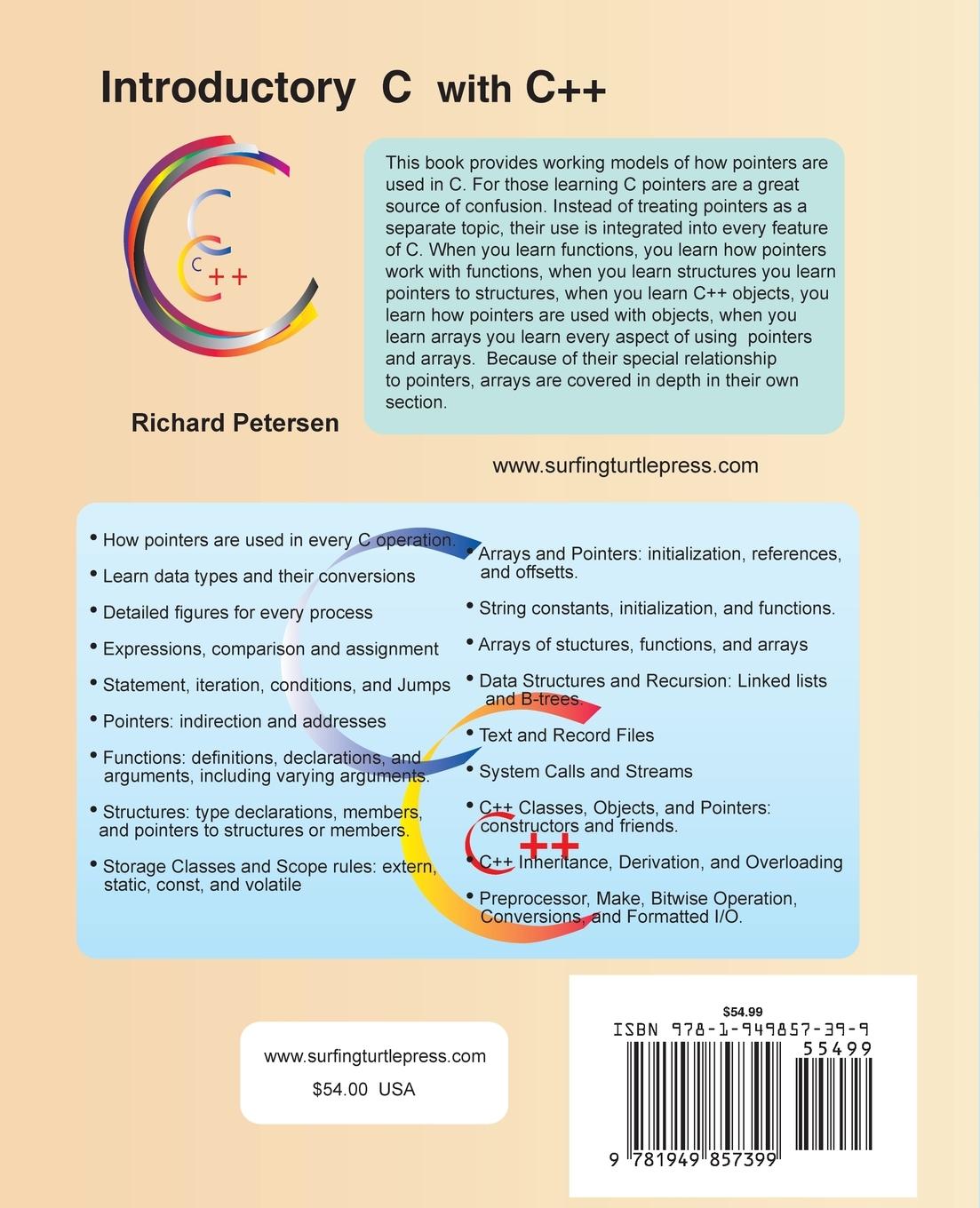 Rückseitencover Introductory C with C++