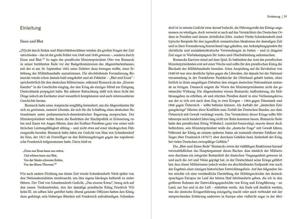 Beispielinhalt (Bild) Eisen und Blut