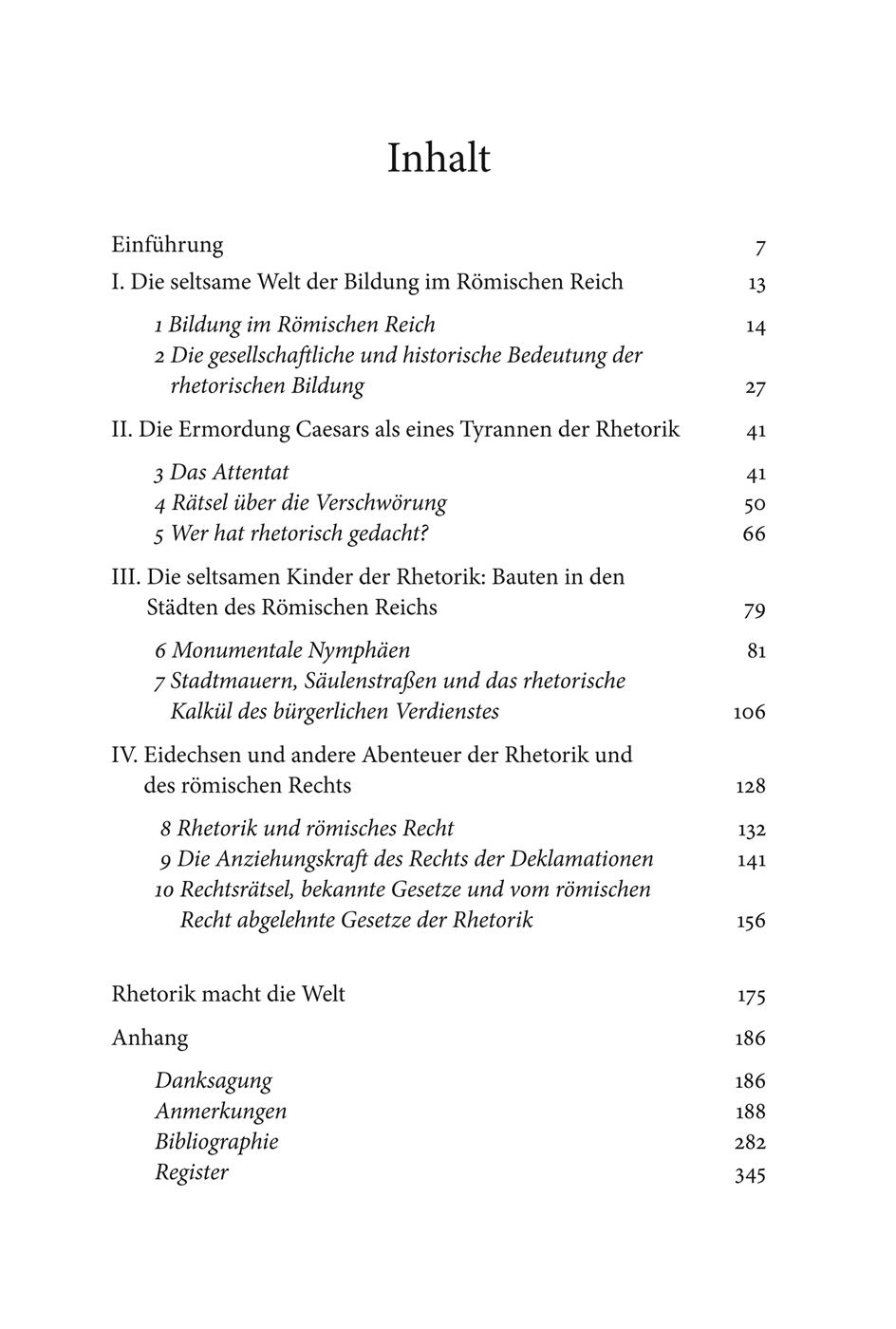 Beispielinhalt (Bild) RHETORIK MACHT ROM