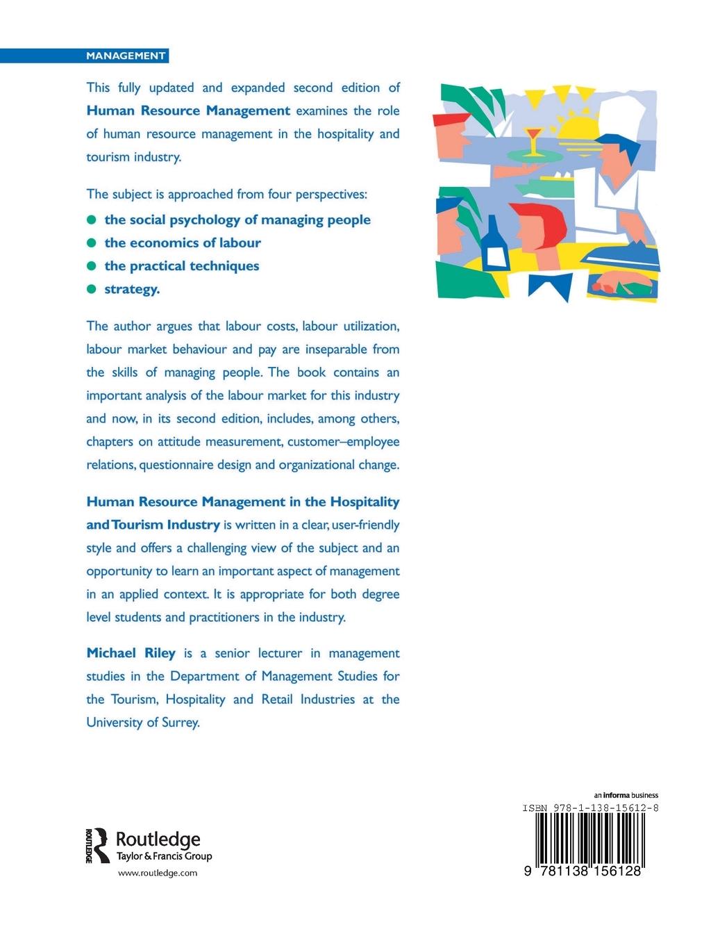 Rückseitencover Human Resource Management in the Hospitality and Tourism Industry