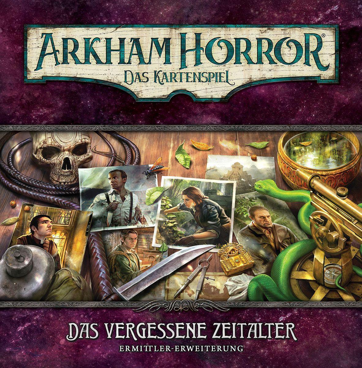 Vorderes Coverbild Arkham Horror: Das Kartenspiel - Das vergessene Zeitalter (Ermittler-Erweiterung)