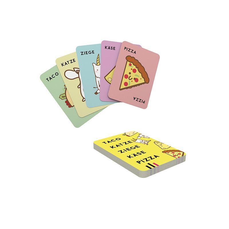 Beispielinhalt (Bild) Taco Katze Käse Ziege Pizza