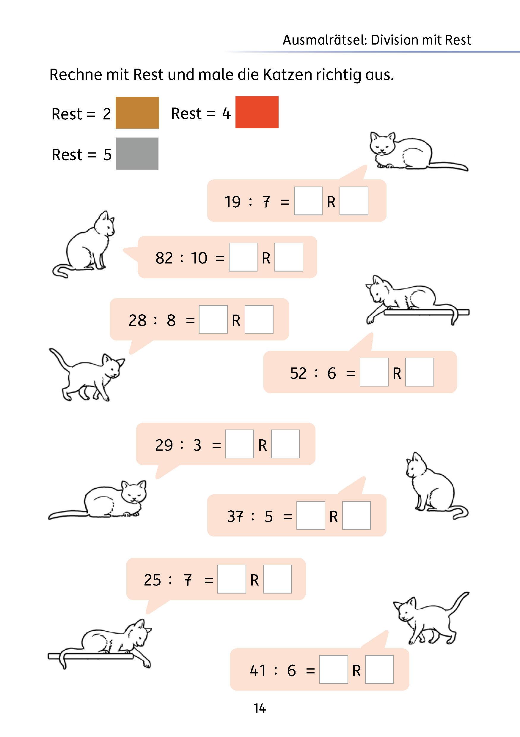 Beispielinhalt (Bild) Mein Rätselblock Mathe 3. Klasse