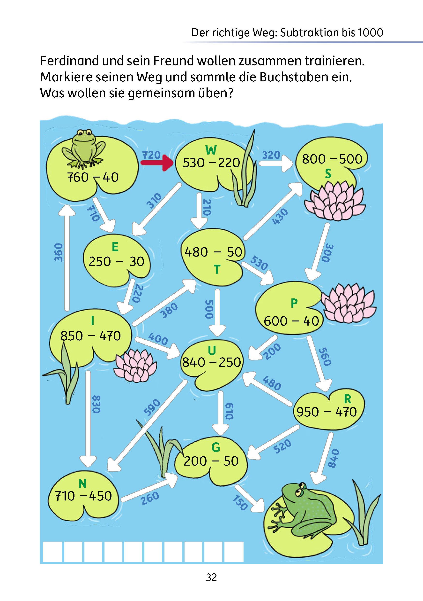 Beispielinhalt (Bild) Mein Rätselblock Mathe 3. Klasse