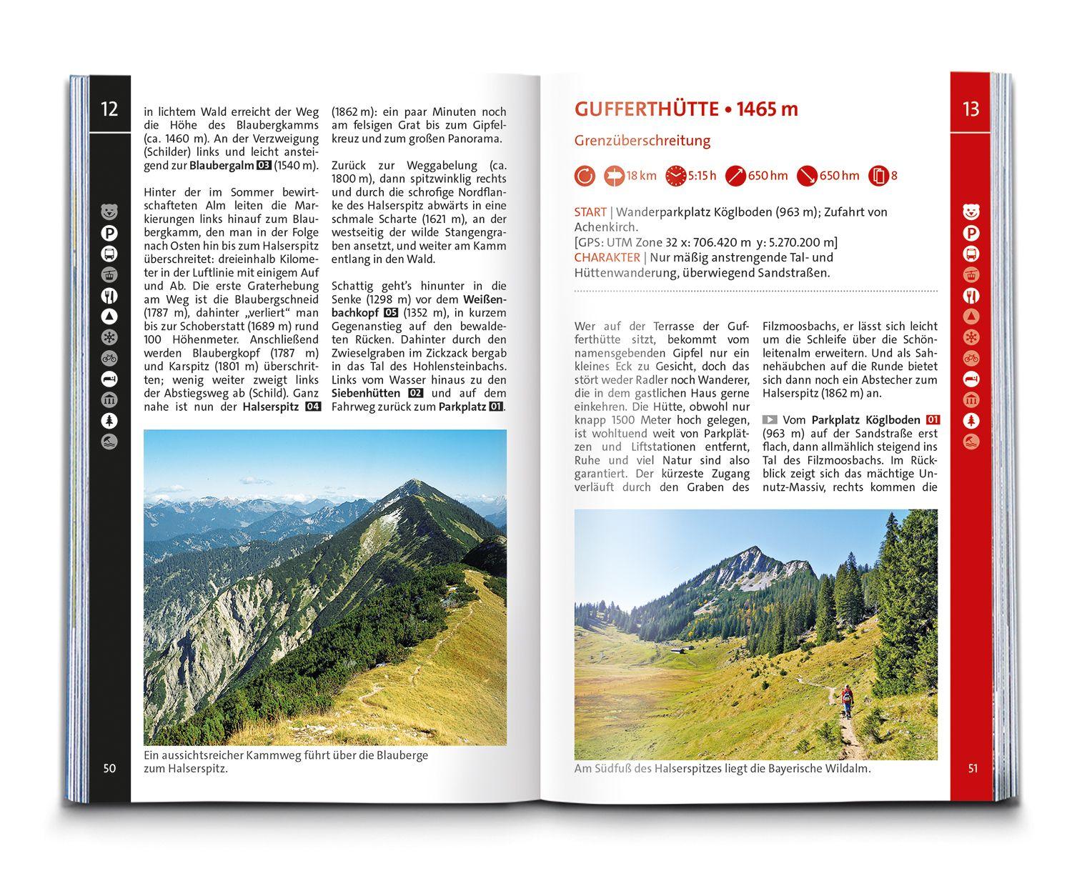 Beispielinhalt (Bild) KOMPASS Wanderführer Tegernsee, Schliersee, 55 Touren mit Extra-Tourenkarte