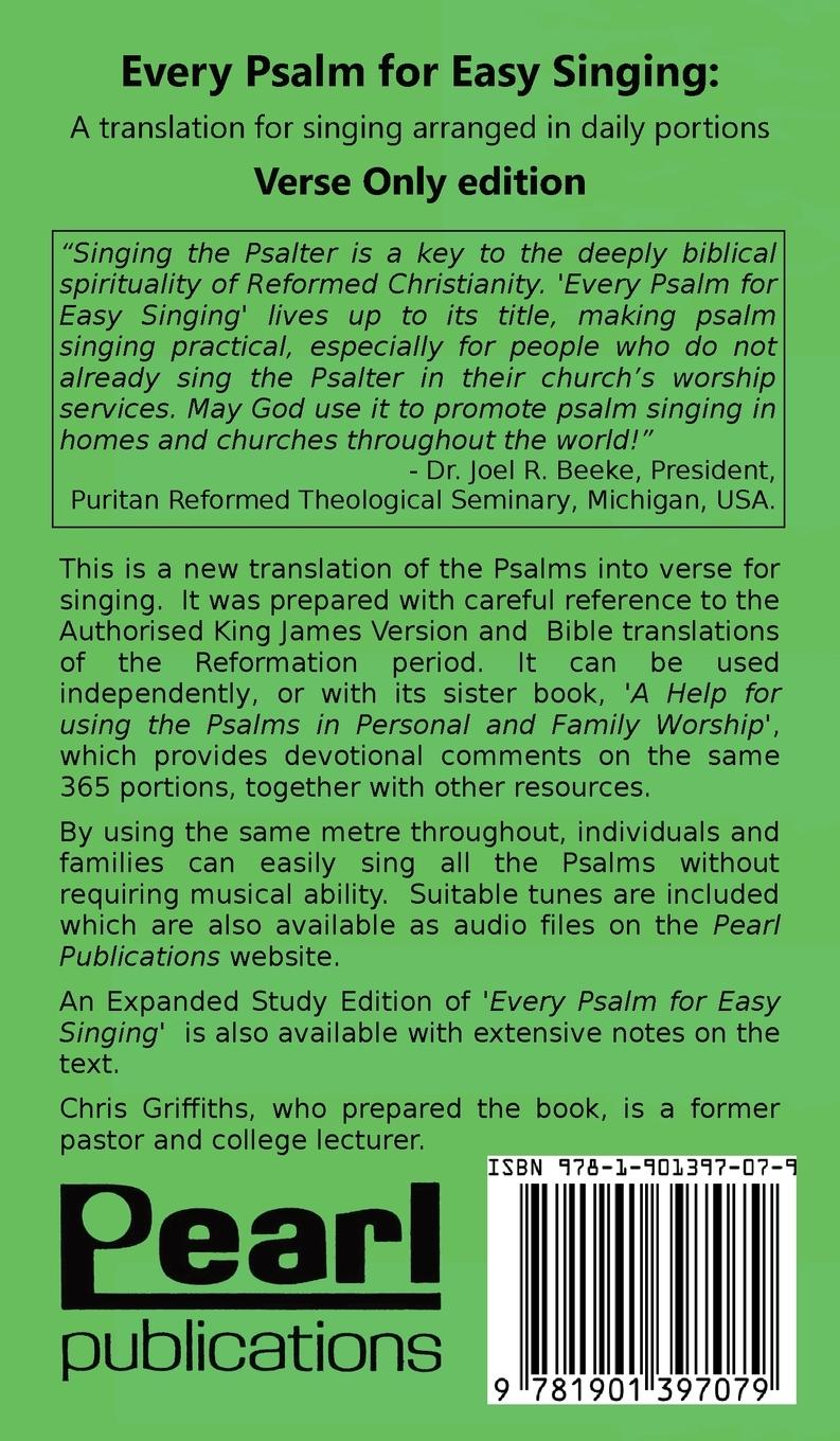 Rückseitencover Every Psalm for Easy Singing
