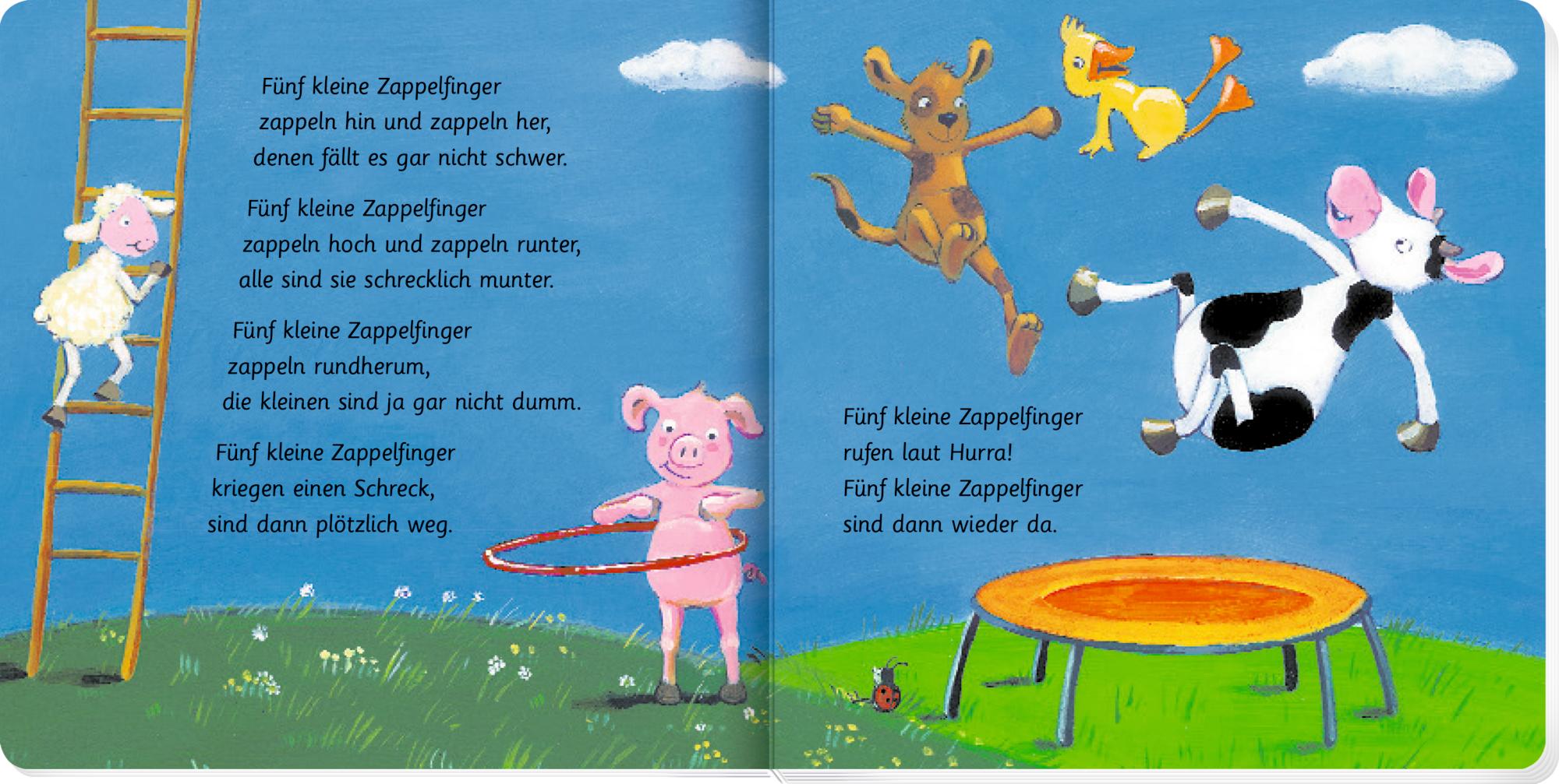 Beispielinhalt (Bild) Mein liebster Fingerpuppen-Handschuh: Alle meine Fingerlein wollen heute Tiere sein