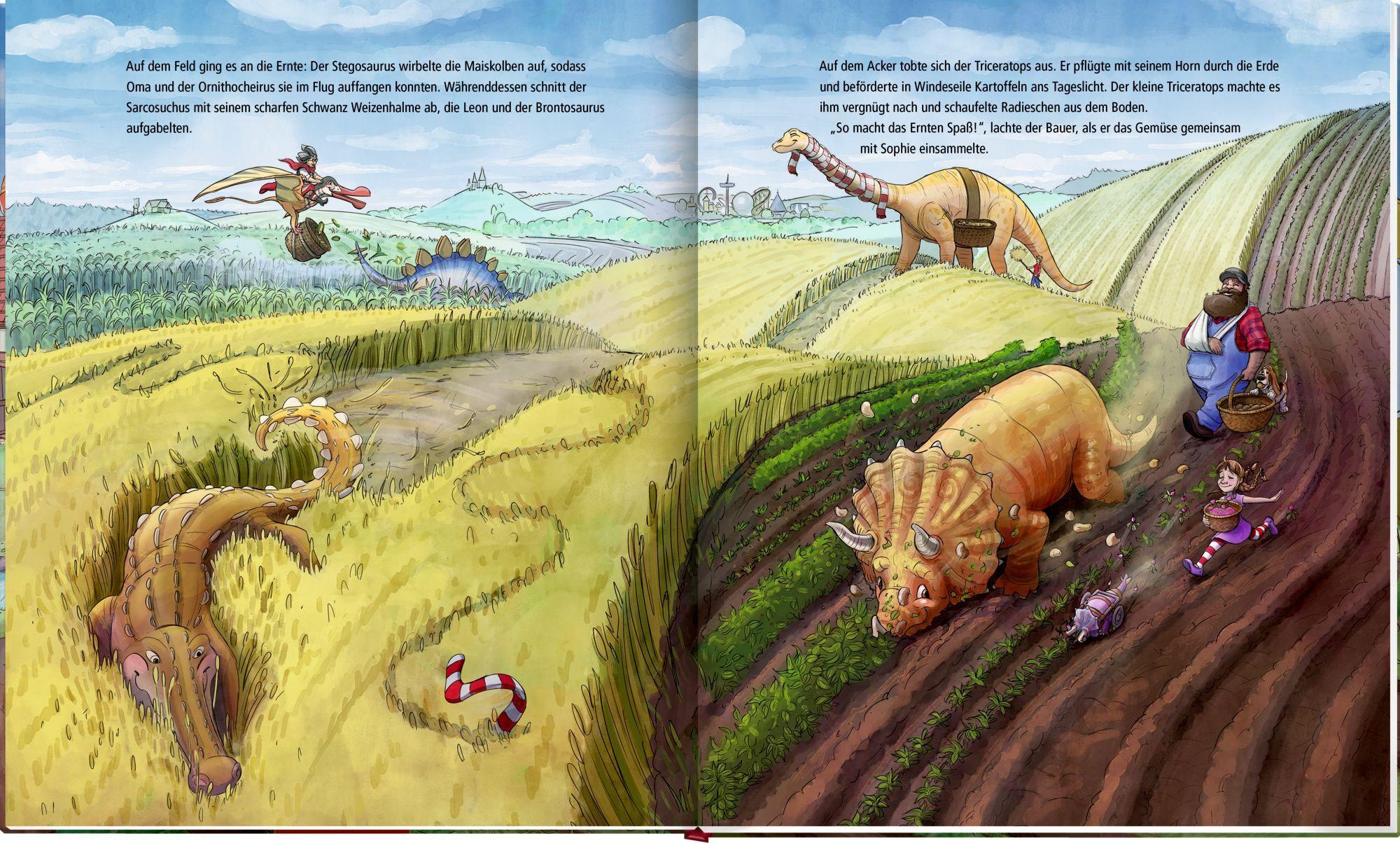 Beispielinhalt (Bild) Dinosaurier auf dem Bauernhof (Bd. 4)