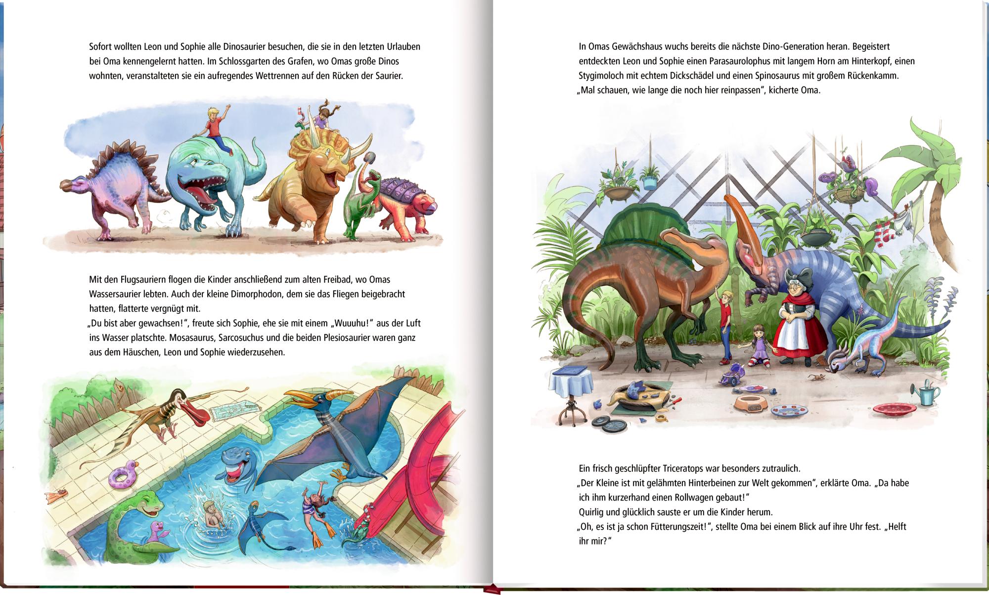 Beispielinhalt (Bild) Dinosaurier auf dem Bauernhof (Bd. 4)