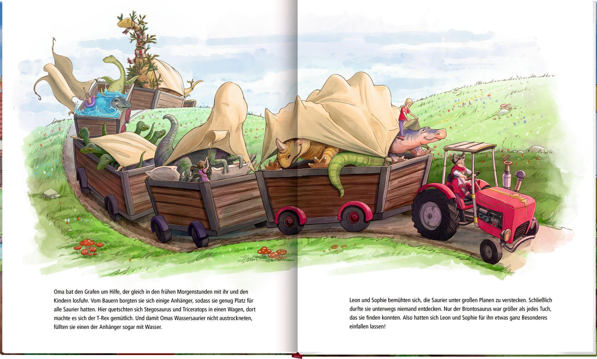 Beispielinhalt (Bild) Dinosaurier auf dem Bauernhof (Bd. 4)