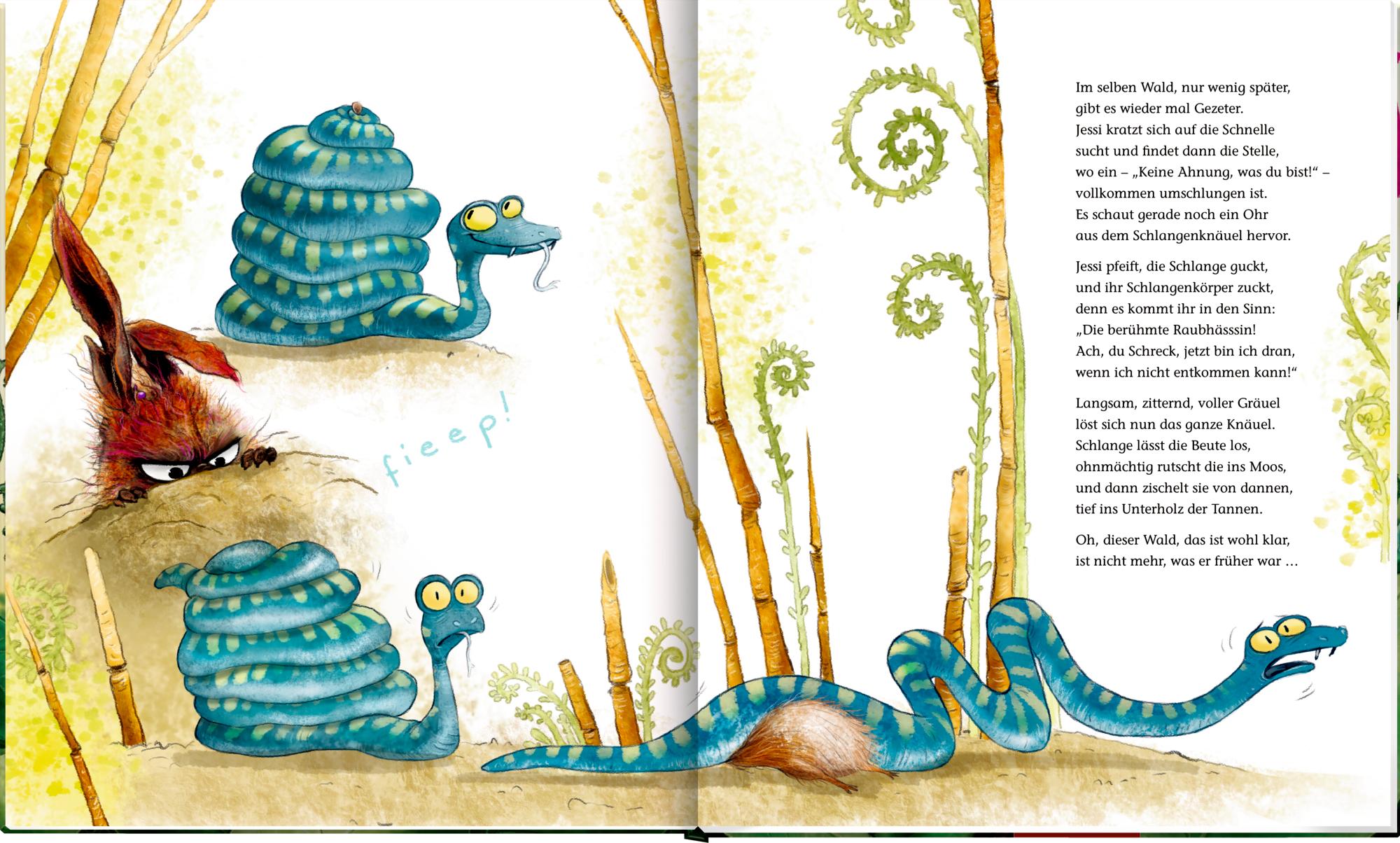 Beispielinhalt (Bild) Jessi, die Raubhäsin (Klein, aber oho!)