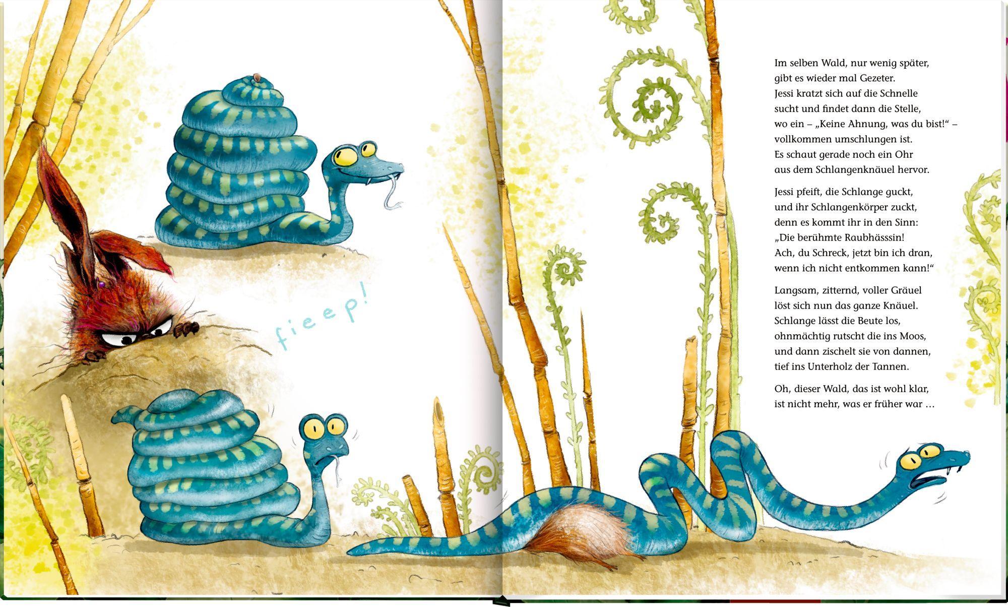 Beispielinhalt (Bild) Jessi, die Raubhäsin (Klein, aber oho!)