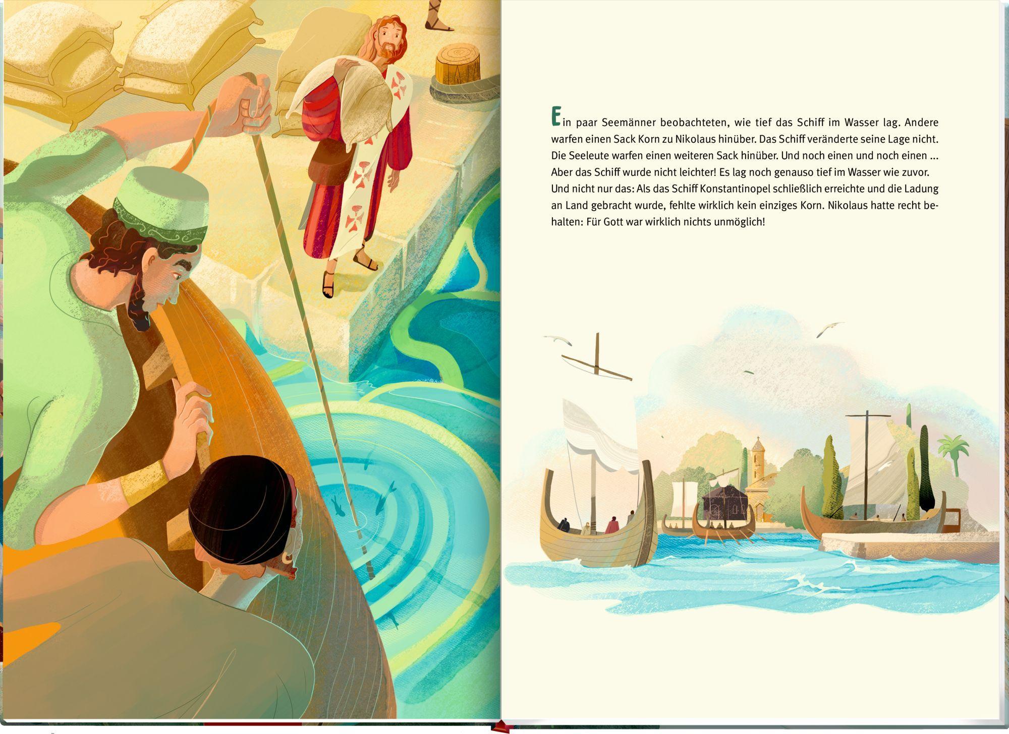 Beispielinhalt (Bild) Die Geschichte vom heiligen Nikolaus