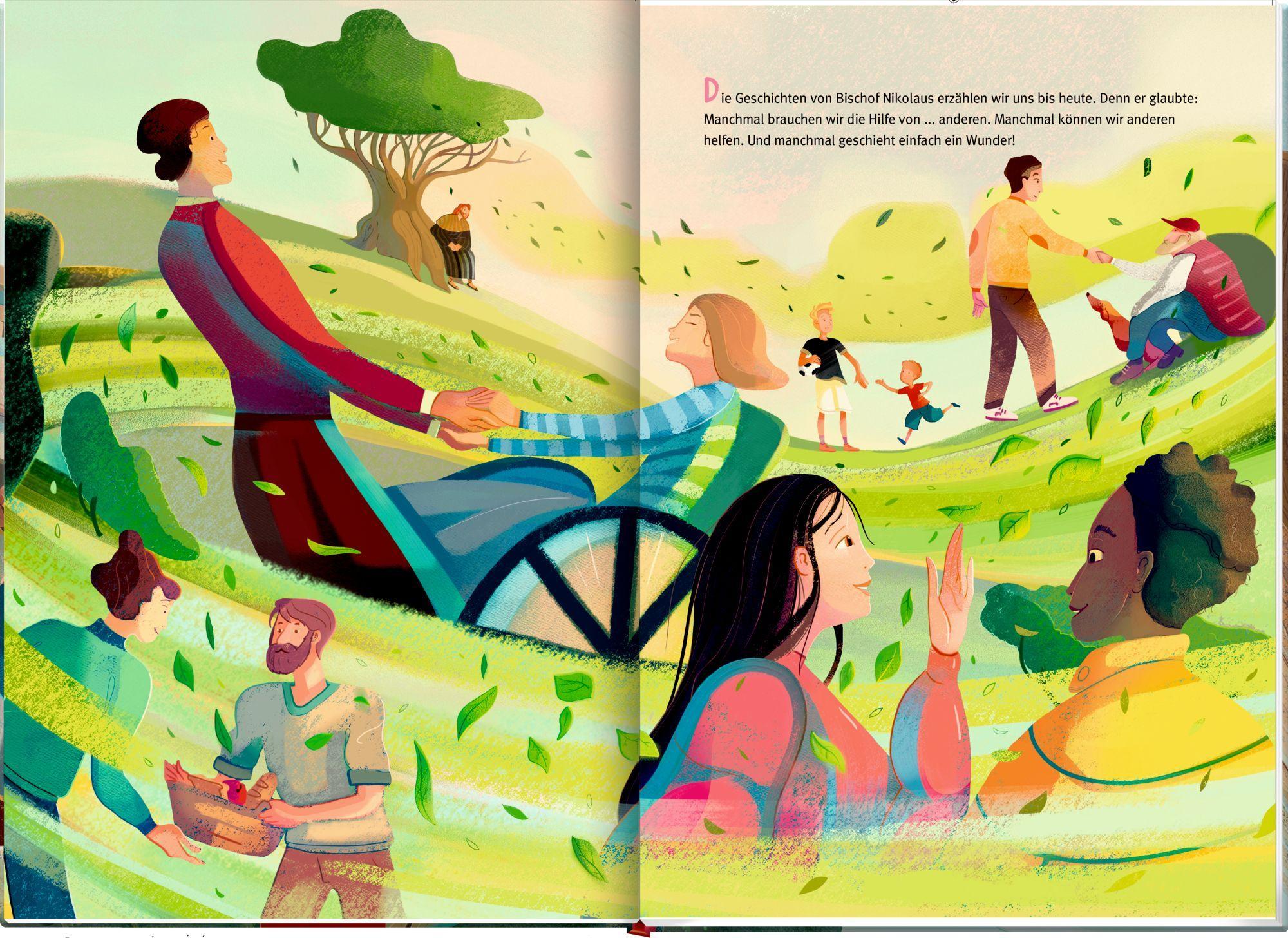 Beispielinhalt (Bild) Die Geschichte vom heiligen Nikolaus