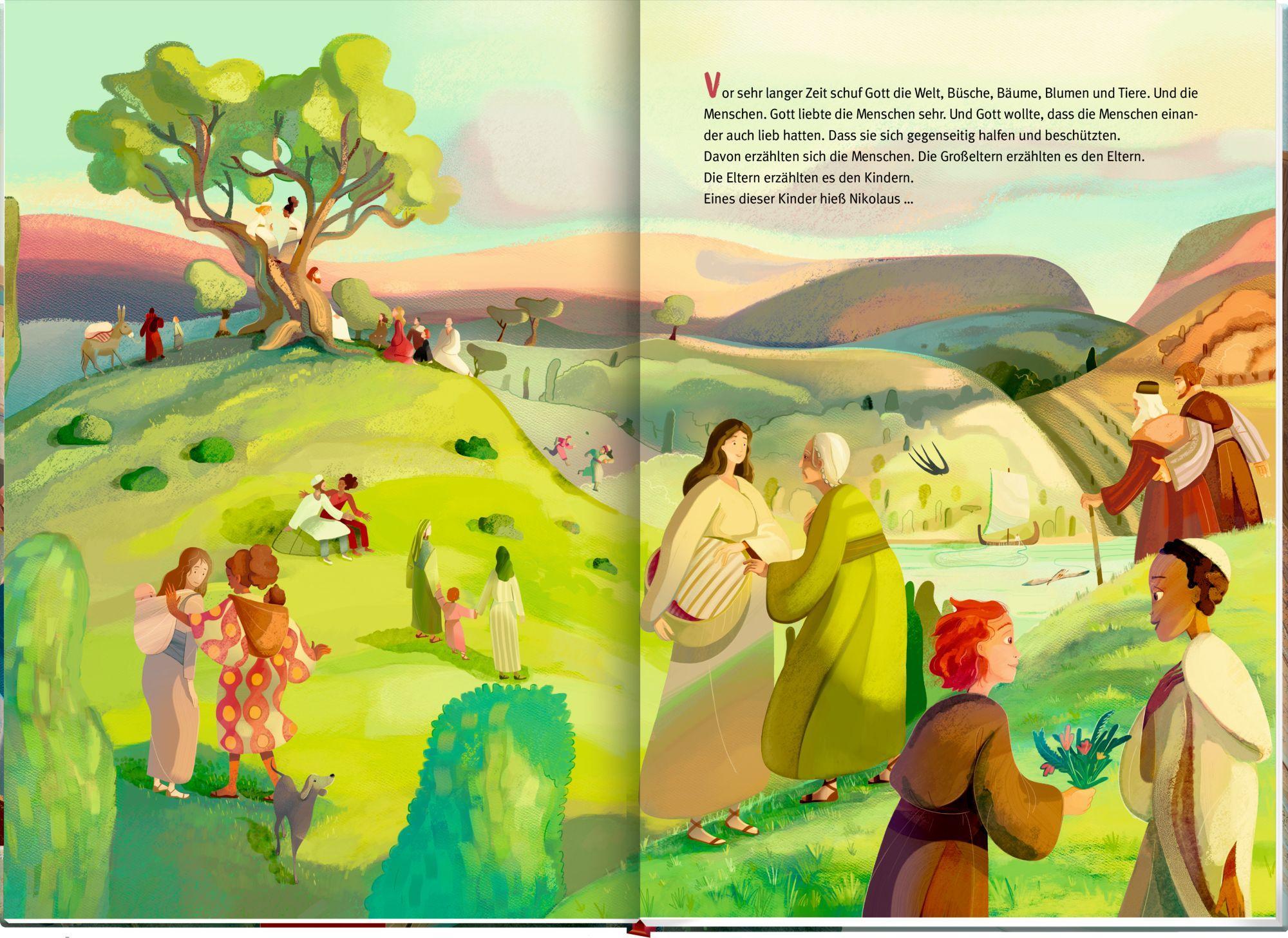 Beispielinhalt (Bild) Die Geschichte vom heiligen Nikolaus