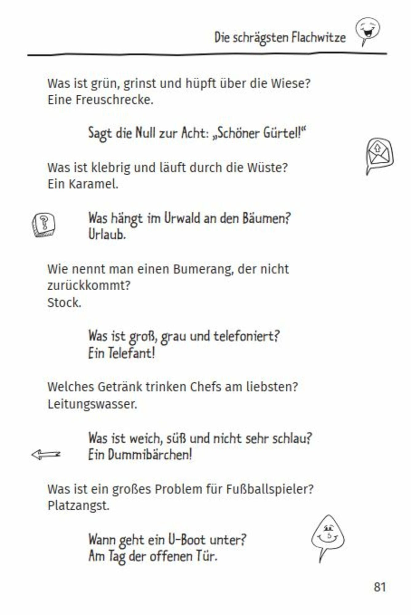 Beispielinhalt (Bild) Das große Buch der Mega-Witze