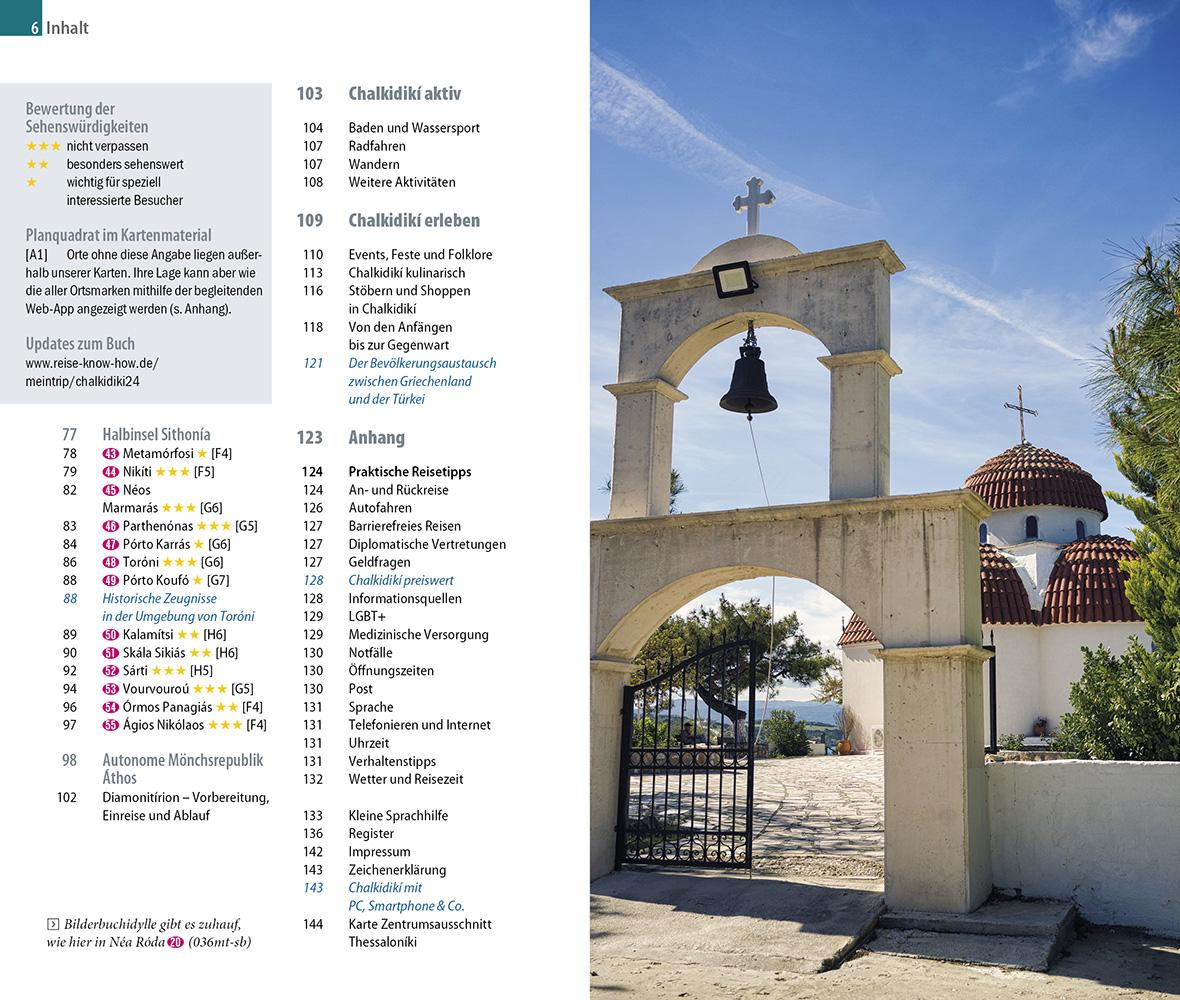 Beispielinhalt (Bild) Reise Know-How MeinTrip Chalkidiki mit Thessaloníki