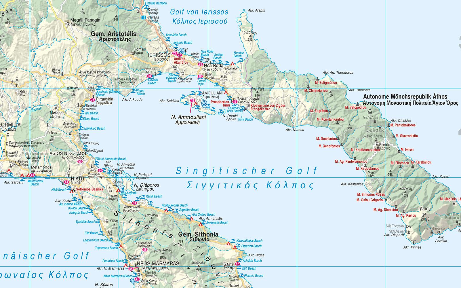 Beispielinhalt (Bild) Reise Know-How MeinTrip Chalkidiki mit Thessaloníki